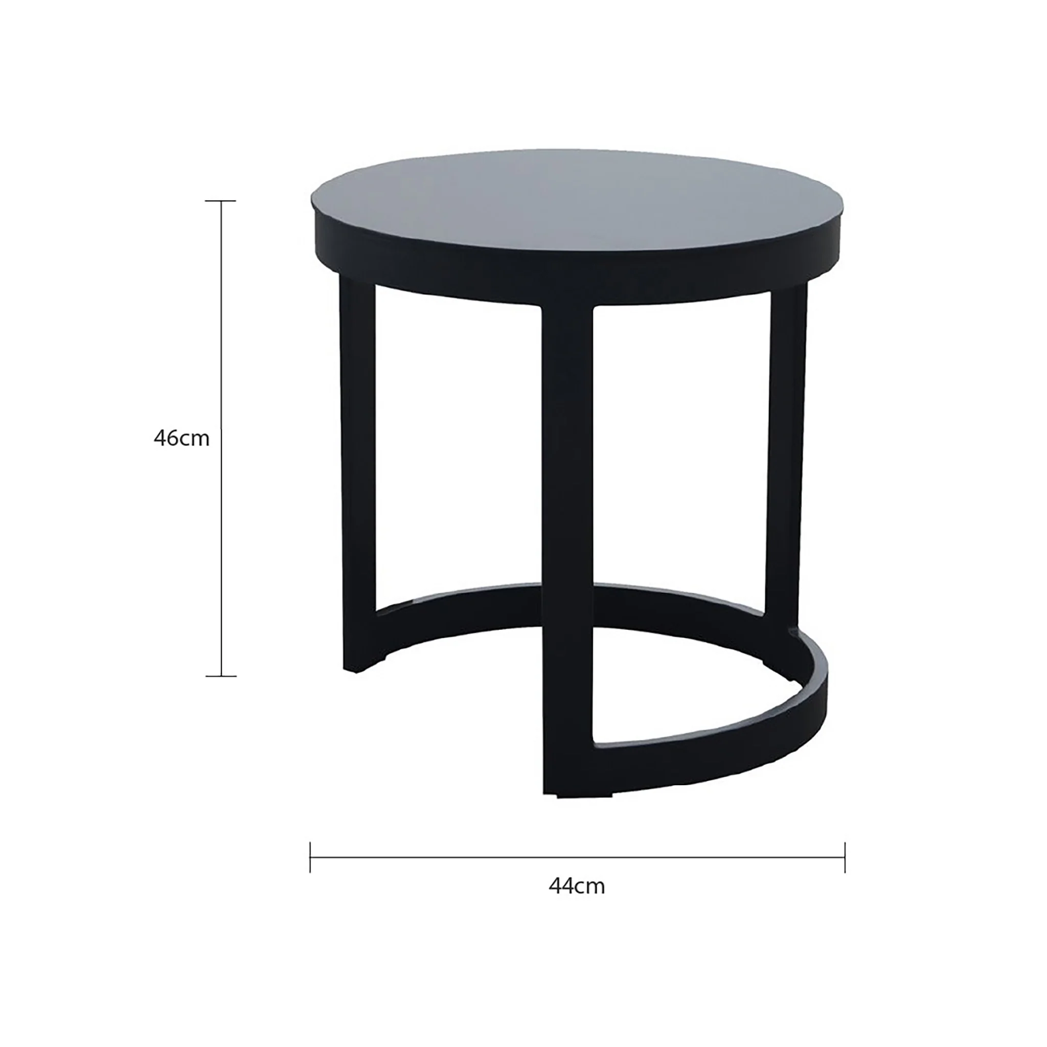 Neverland Outdoor Aluminium Round Side Table 44 cm - Image 5