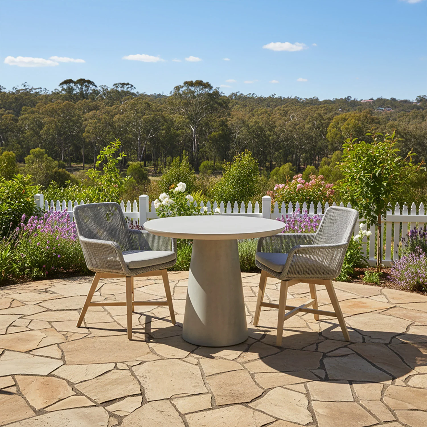 Nikita Table Armenia Chair Outdoor Dining Setting - Image 2