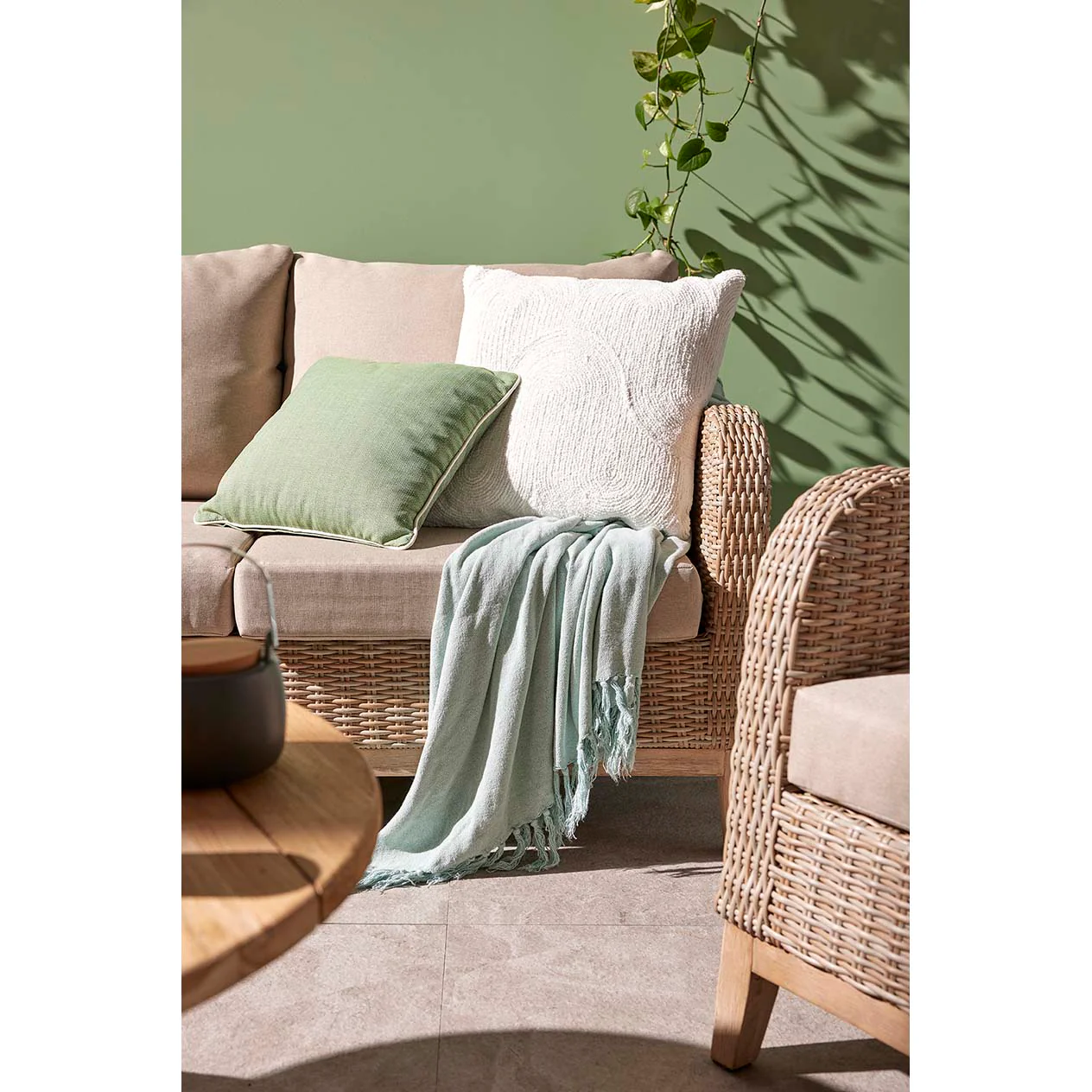 Noosa 4 Seater Outdoor Wicker Lounge - Image 5