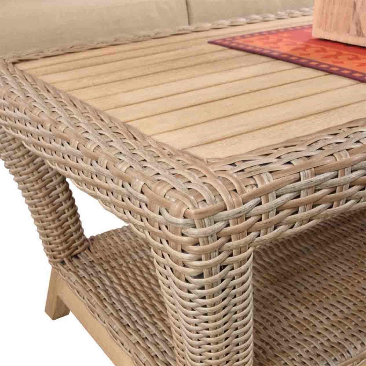 Noosa 4 Seater Outdoor Wicker Lounge - Image 7