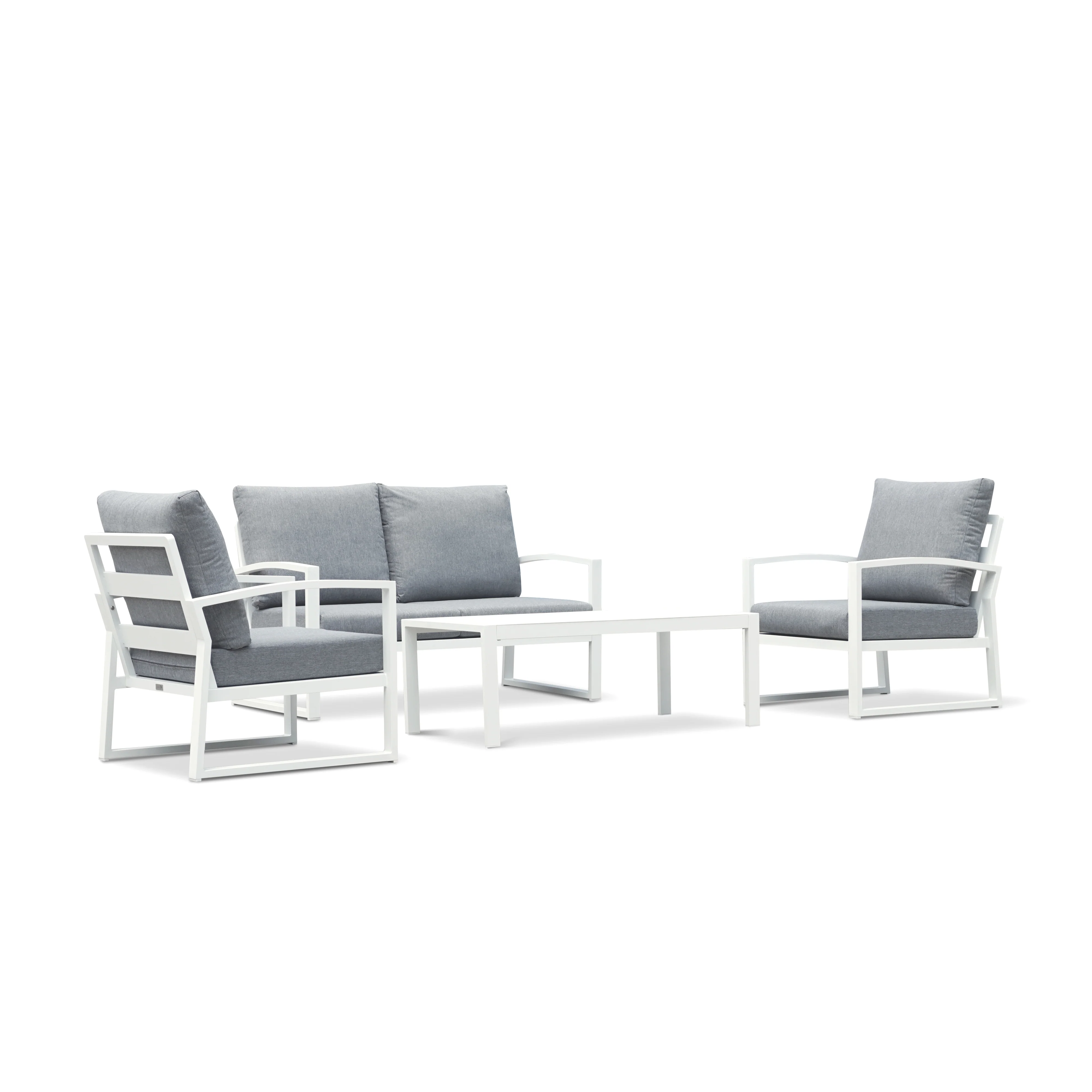 Nottingham 4 Seater Outdoor Aluminium Lounge - Image 4
