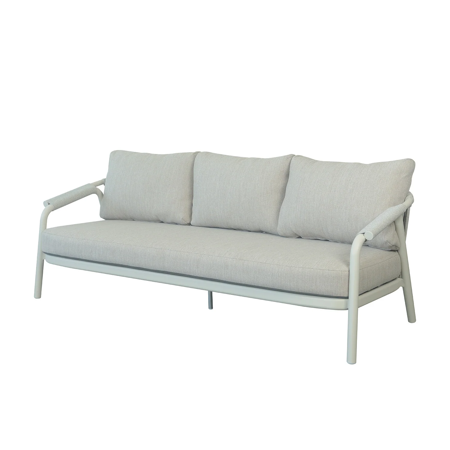 Oakland 5 Seater Rope Outdoor Lounge with Coffee Table 120 cm - Image 7