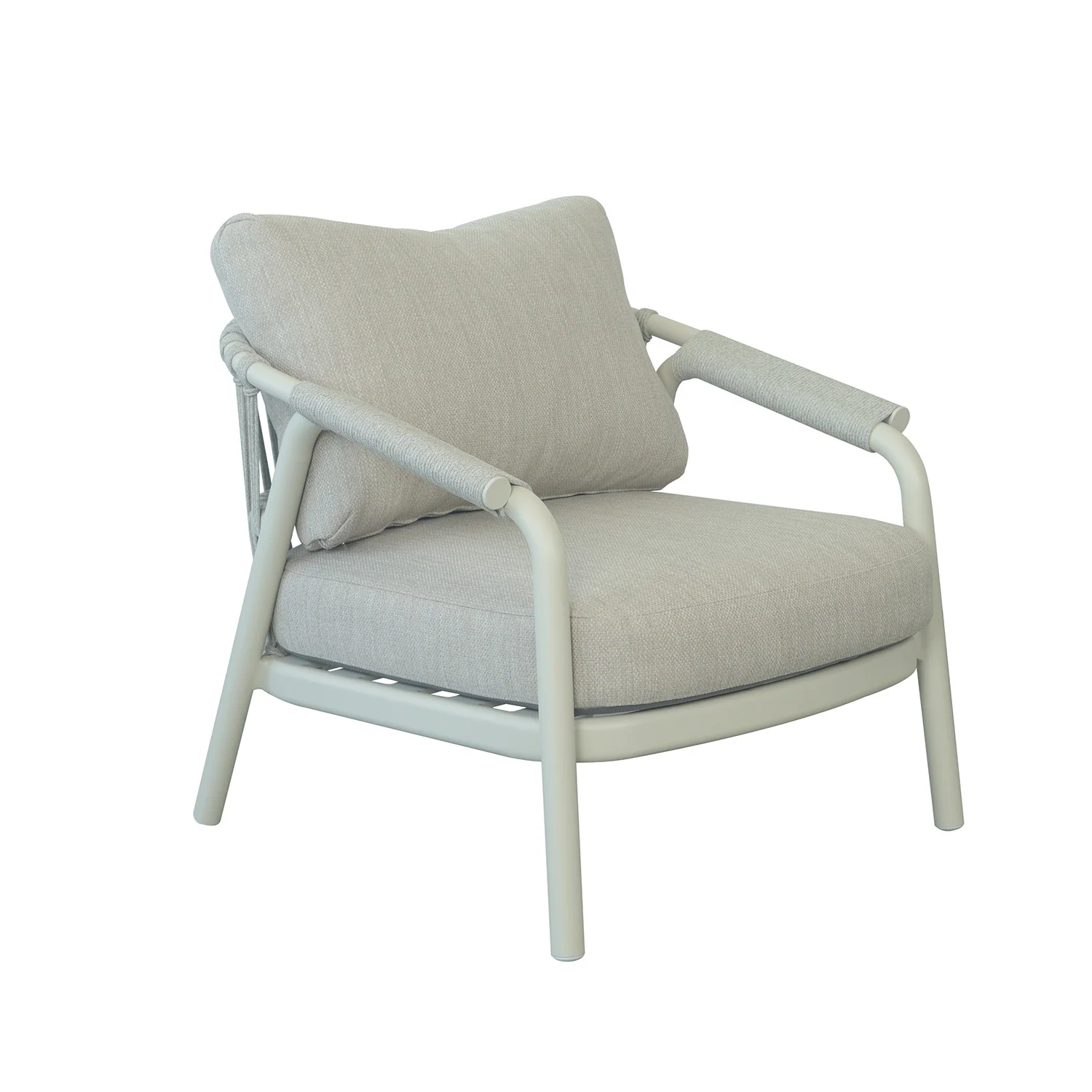 Oakland 5 Seater Rope Outdoor Lounge with Coffee Table 120 cm - Image 9