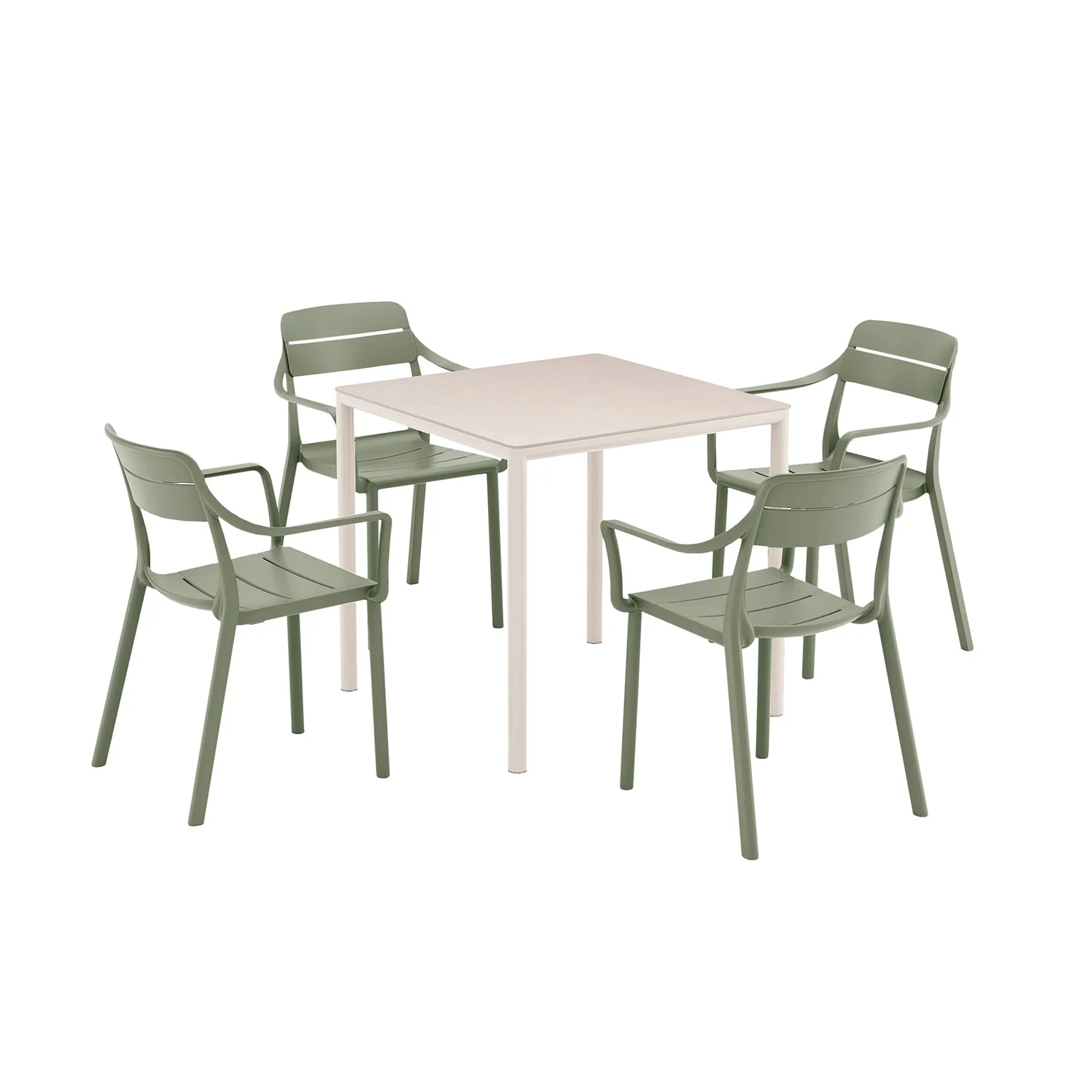 Nardi Piave 79 cm Table Cassia Armchair  Outdoor Dining Setting - Image 4
