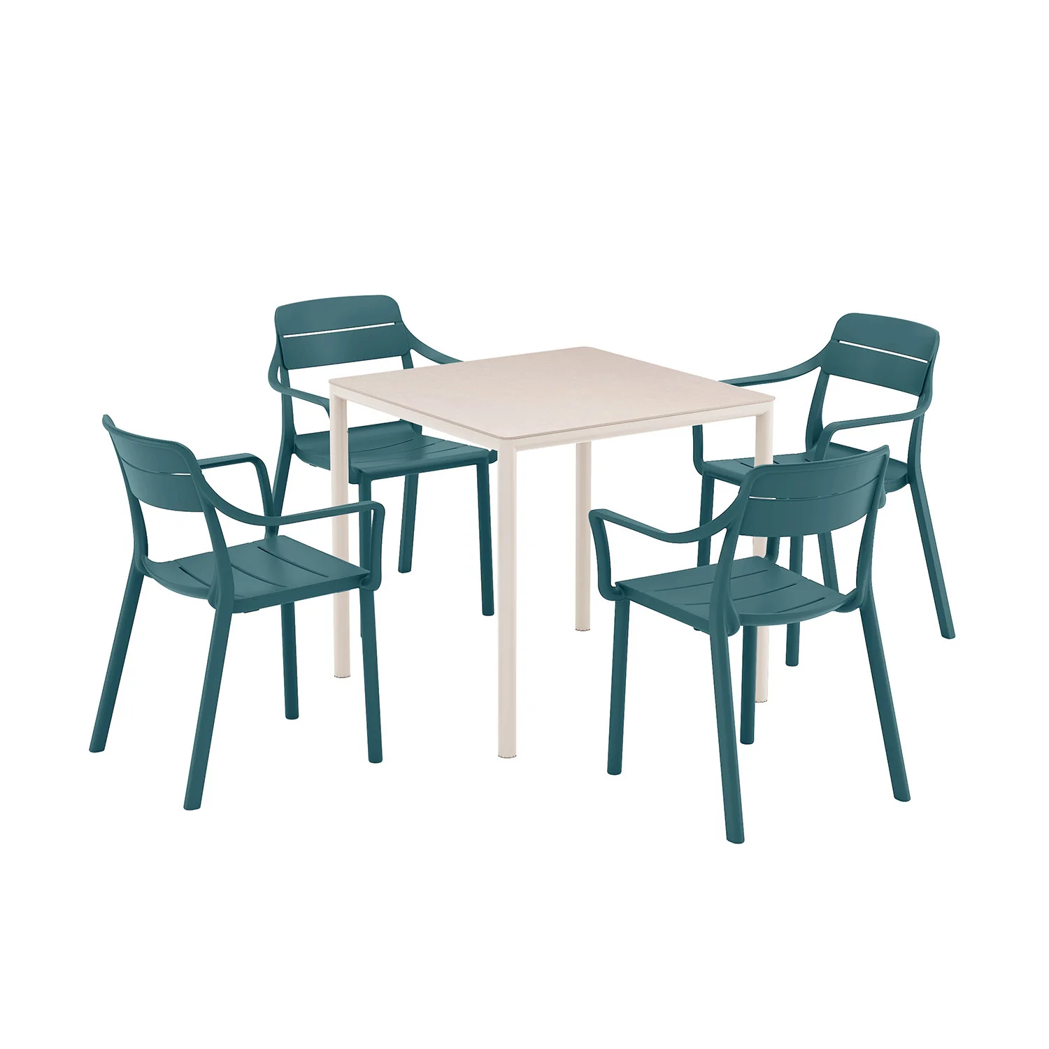 Nardi Piave 79 cm Table Cassia Armchair  Outdoor Dining Setting - Image 5