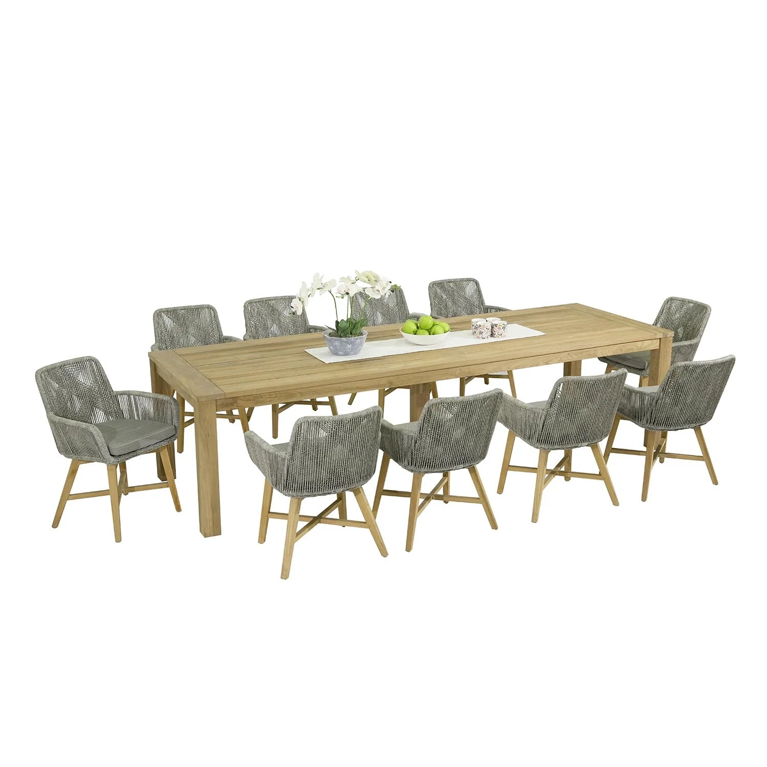 Polly 300 cm Table Armenia Chair Outdoor Dining Setting - Image 3