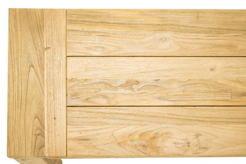 Polly Outdoor Recycled Teak Bench 220 cm - Image 3