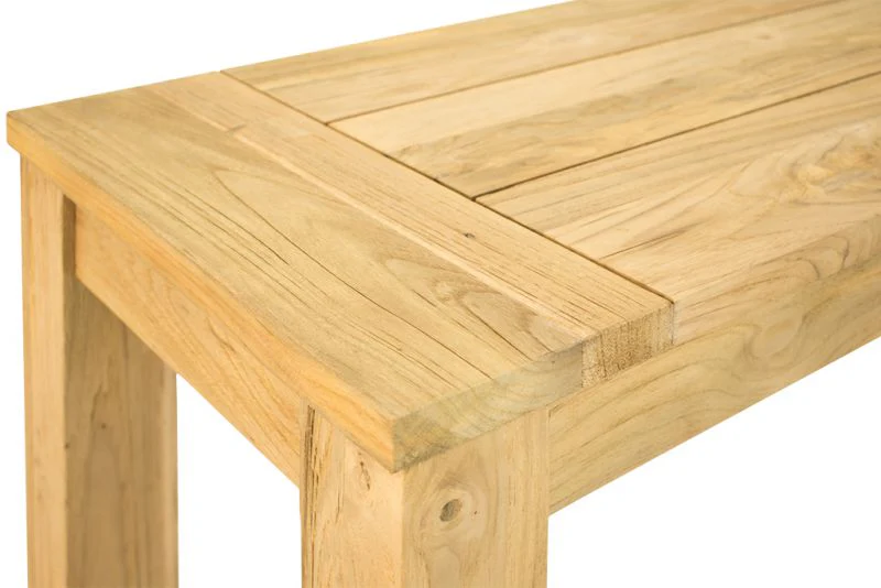 Polly Outdoor Recycled Teak Bench 270 cm - Image 6
