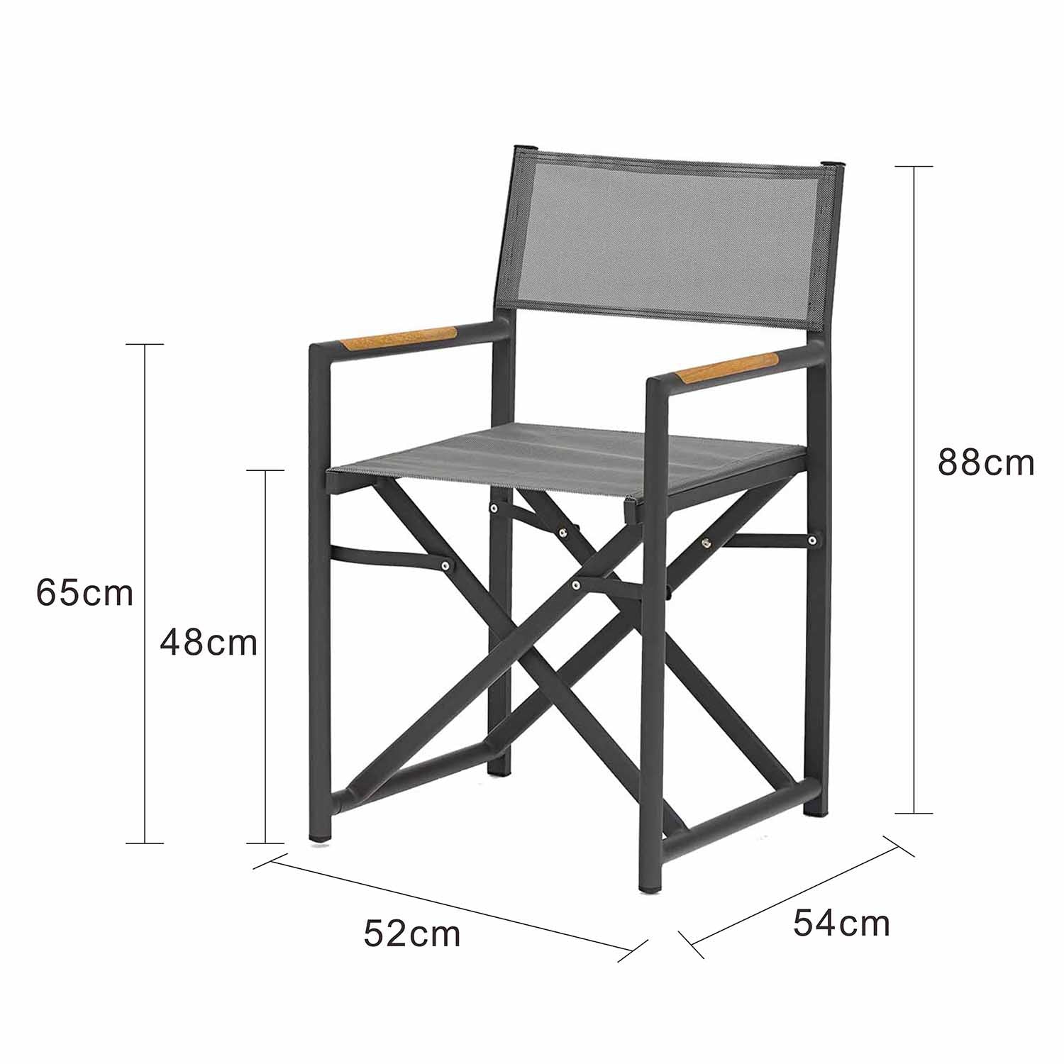 Largo Outdoor Aluminum Director Chair - Image 9