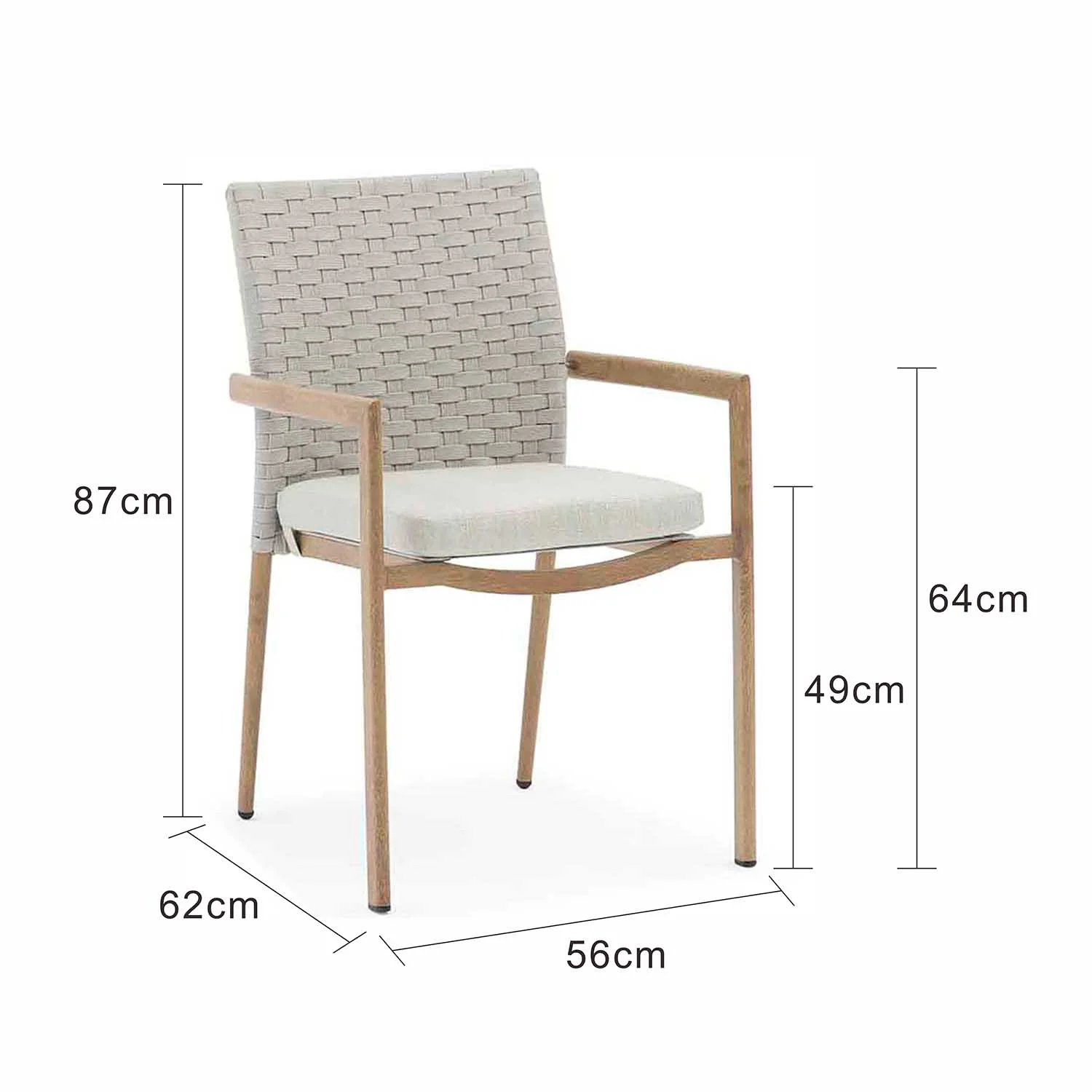 Regina Outdoor Rope Dining Chair - Image 7