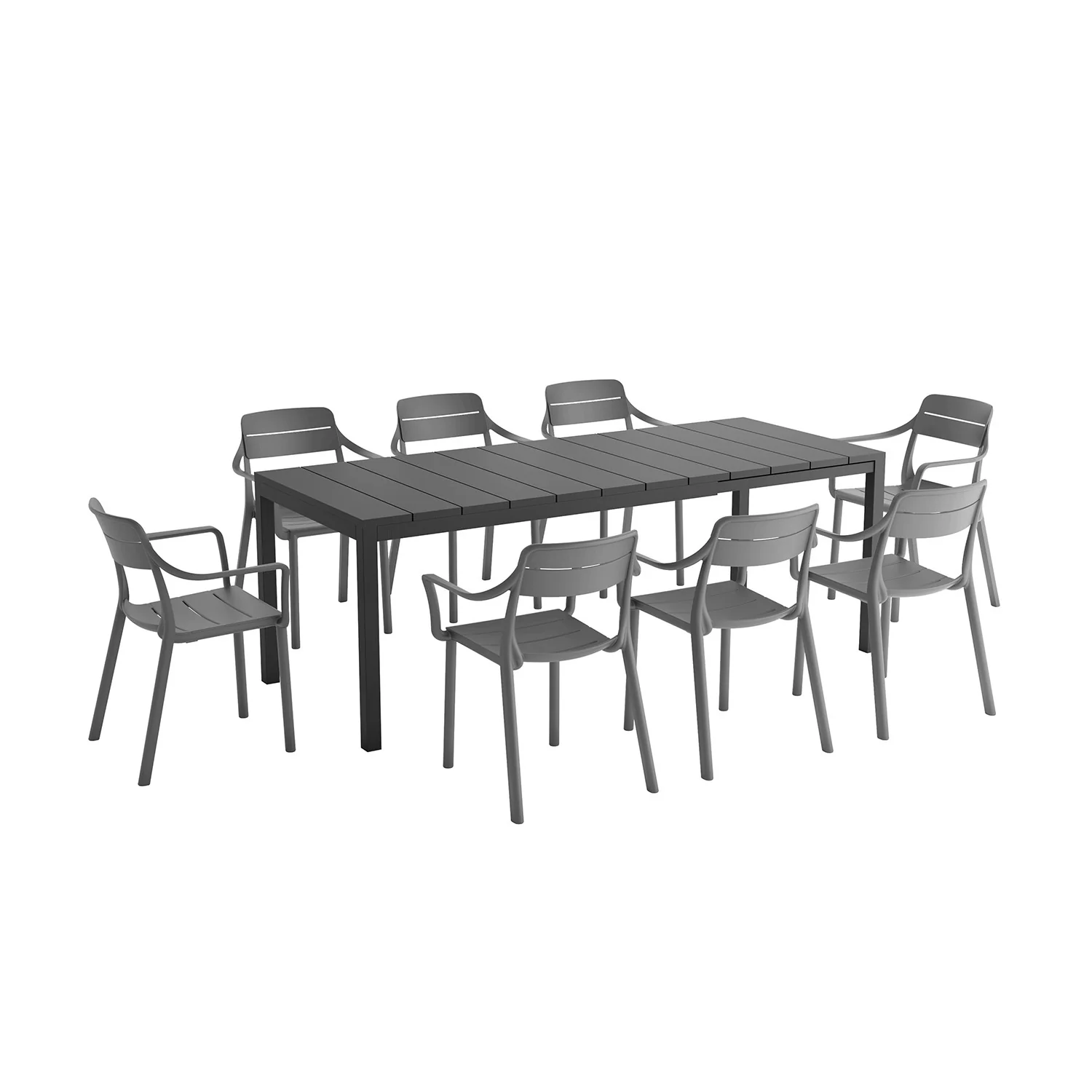 Nardi Rio 140 cm Aluminium Table Cassia Armchair Outdoor Dining Setting - Image 12