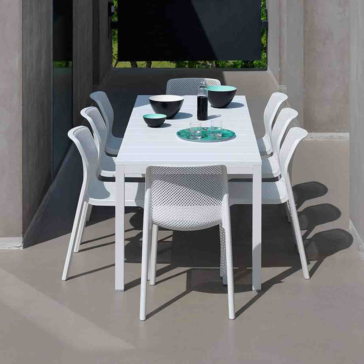 Nardi Rio Table Bit Chair Outdoor Dining Setting - Image 2