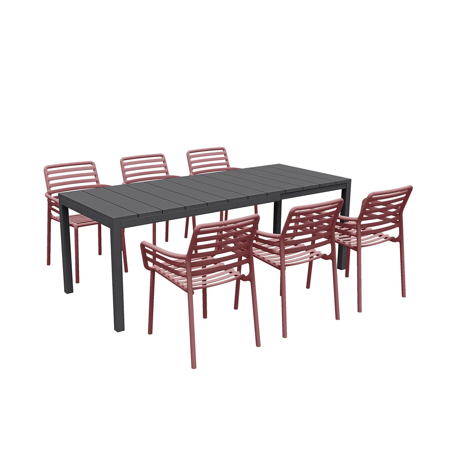 Nardi Rio Aluminium Table Doga Dining Chair Outdoor Dining Setting - Image 3
