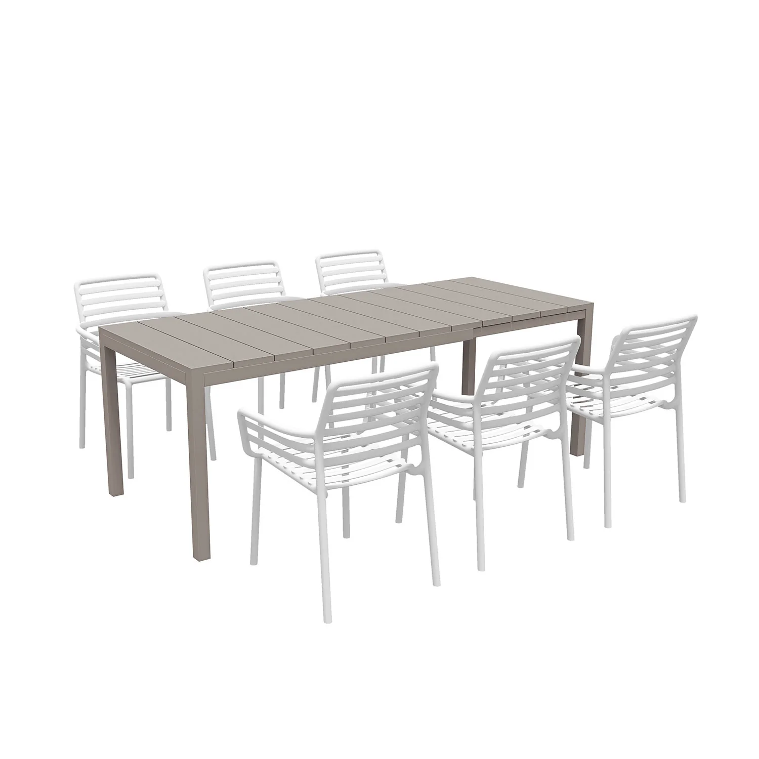 Nardi Rio Aluminium Table Doga Dining Chair Outdoor Dining Setting - Image 4