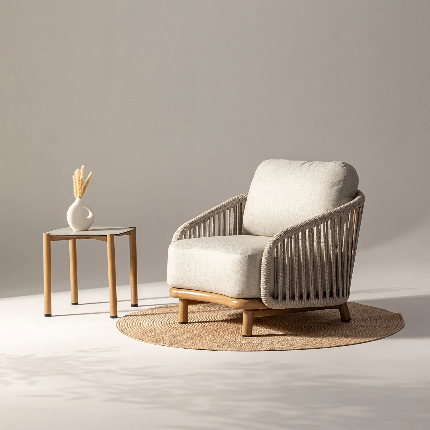 Siena Rope Outdoor Armchair - Image 2