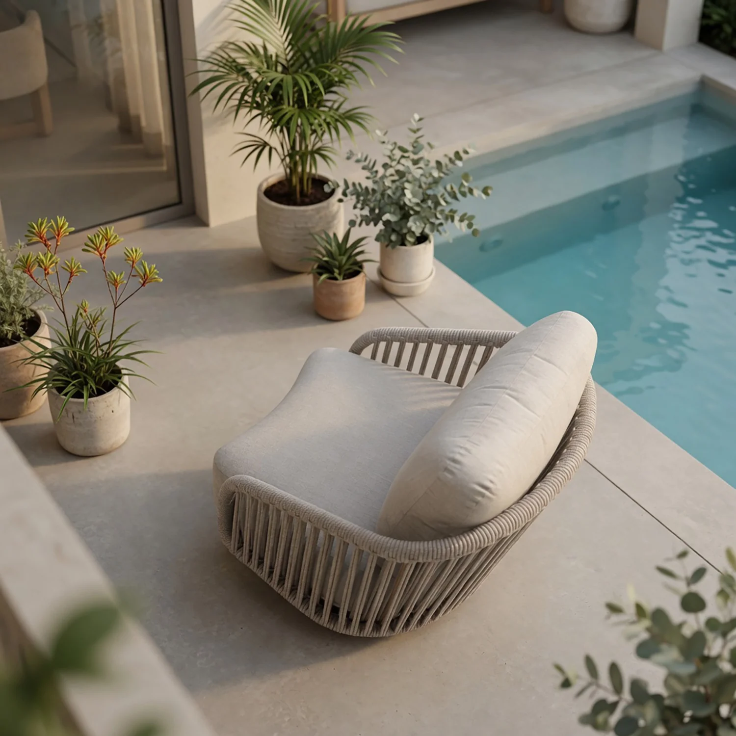 Siena Rope Outdoor Armchair - Image 4