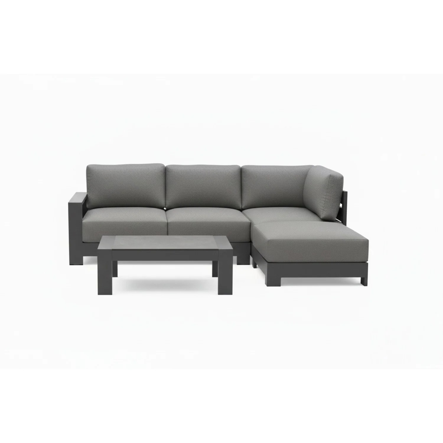 Skyline 4 Seater Aluminium Outdoor Modular Lounge Setting with Coffee Table
