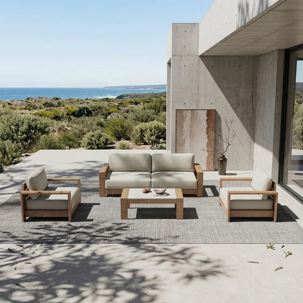 Skyline 4 Seater Outdoor Aluminium Lounge Setting - Image 2
