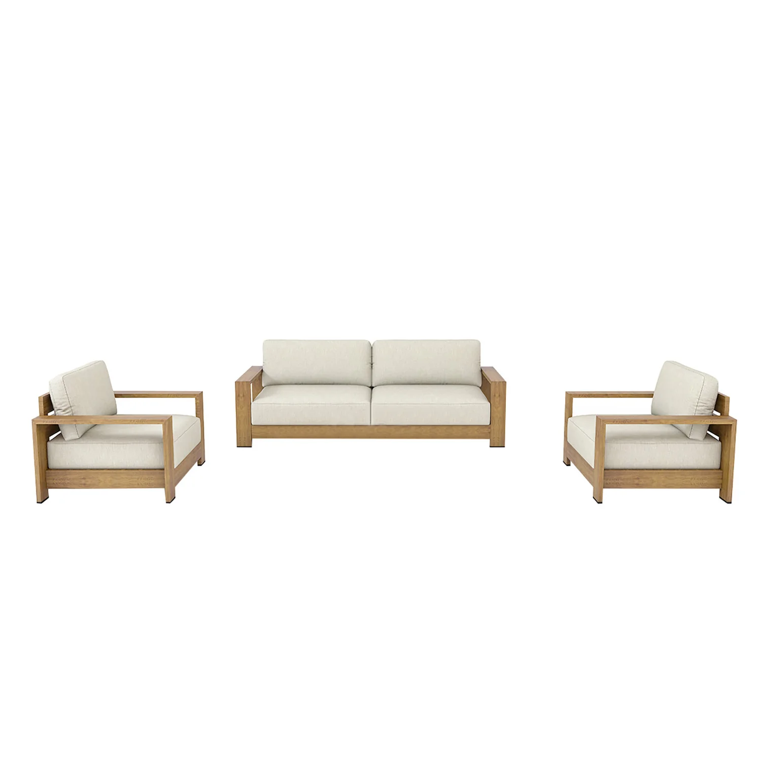 Skyline 4 Seater Outdoor Aluminium Lounge Setting - Image 4