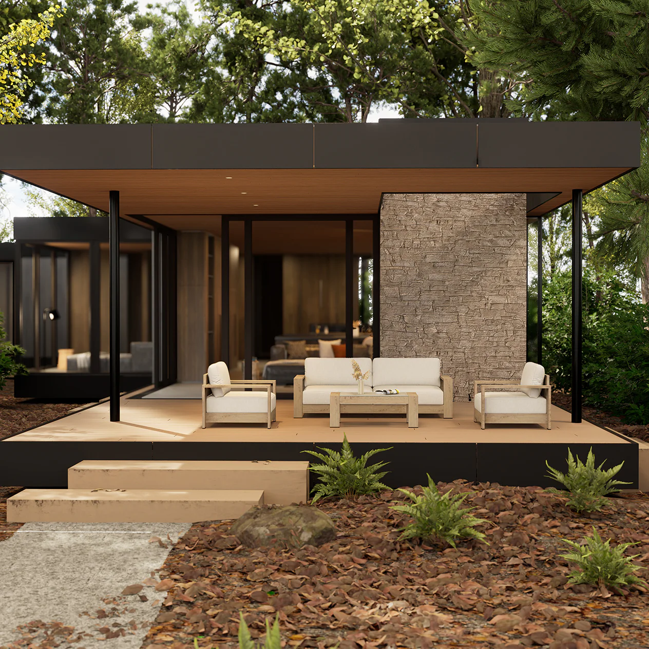 Skyline 2 Seater Outdoor Aluminium Lounge - Image 13