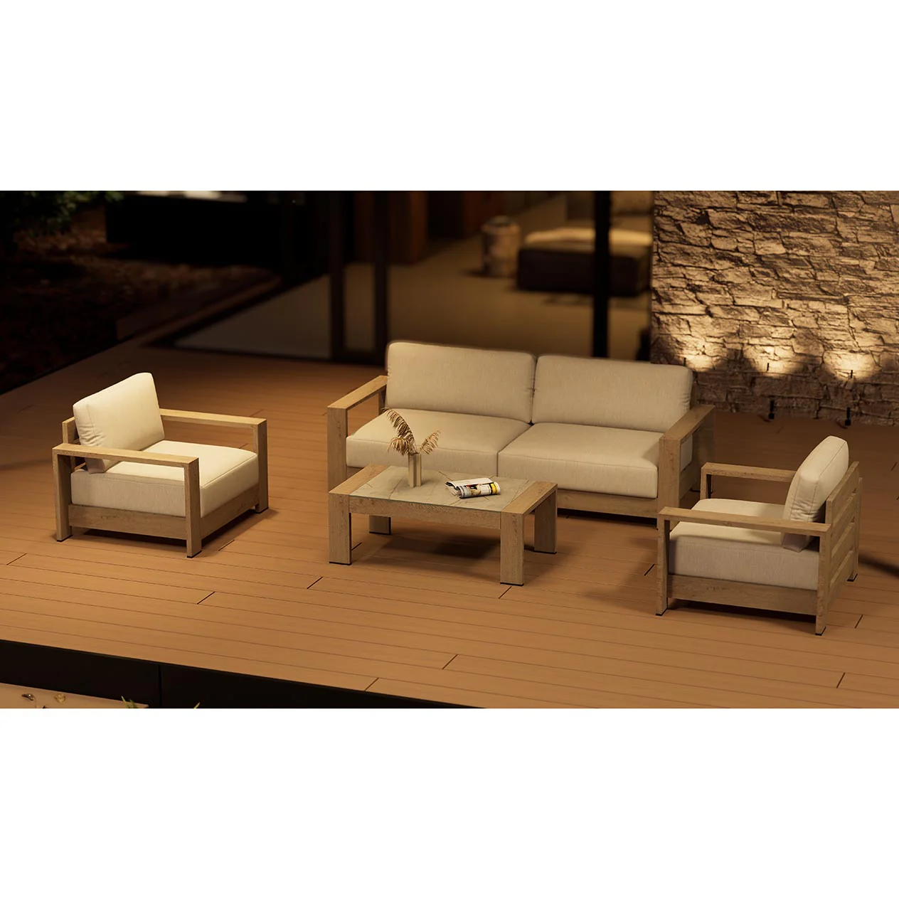Skyline Outdoor Aluminium Armchair - Image 10