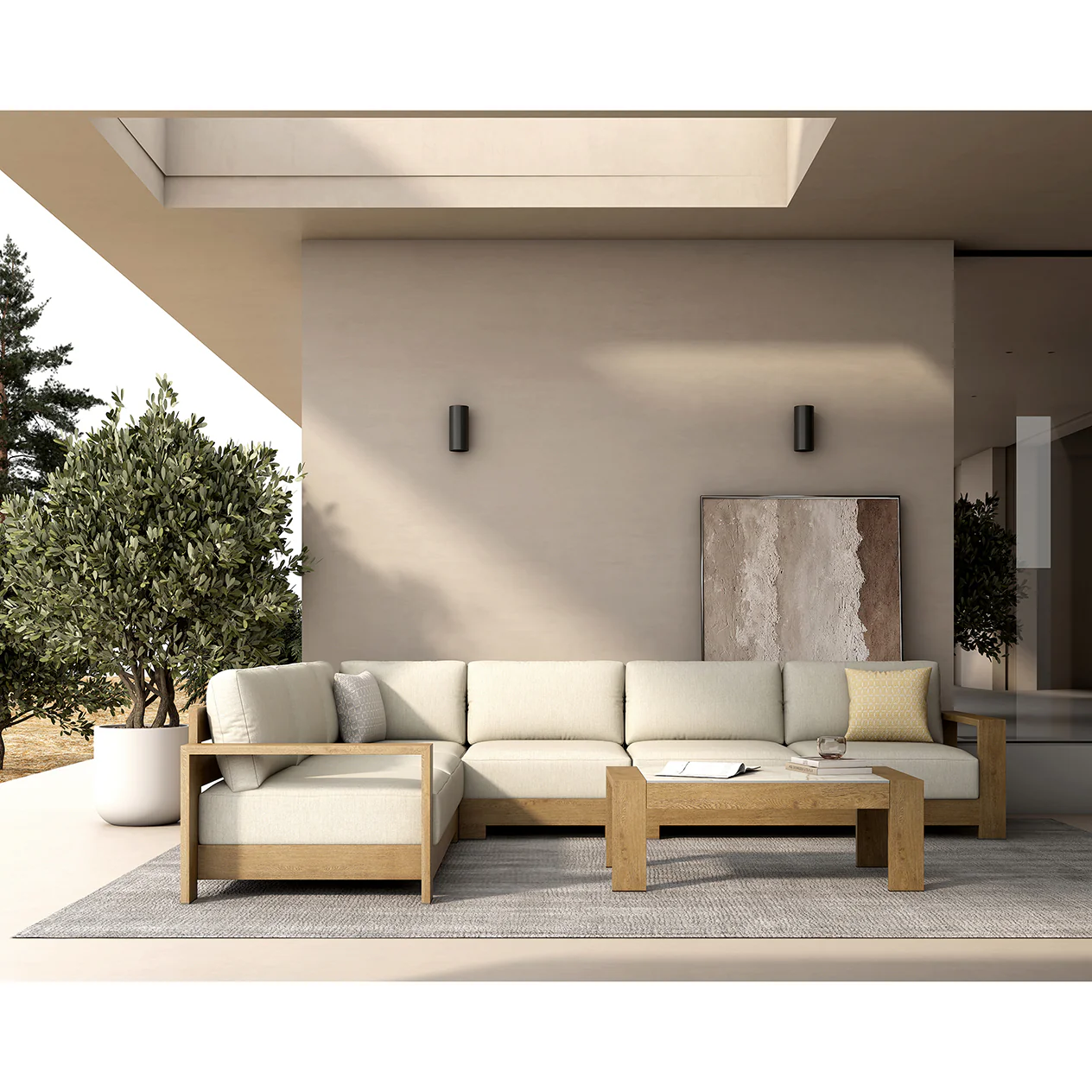 Skyline 2 Seater Outdoor Aluminium Lounge - Image 11