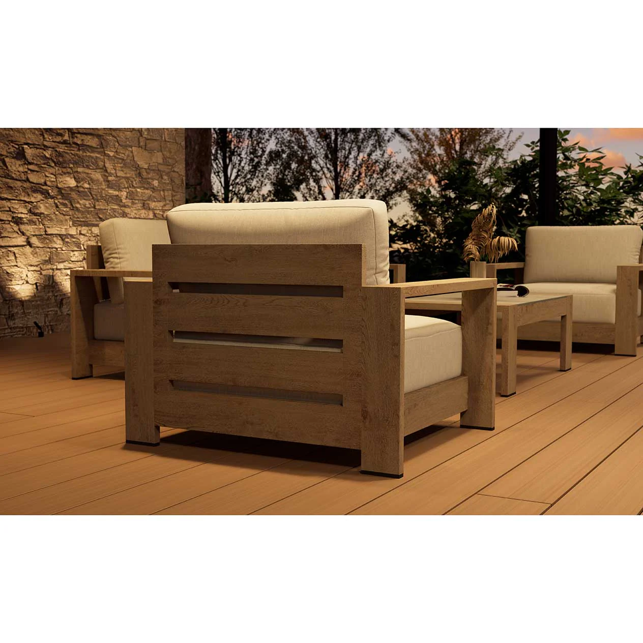 Skyline Outdoor Aluminium Armchair - Image 7