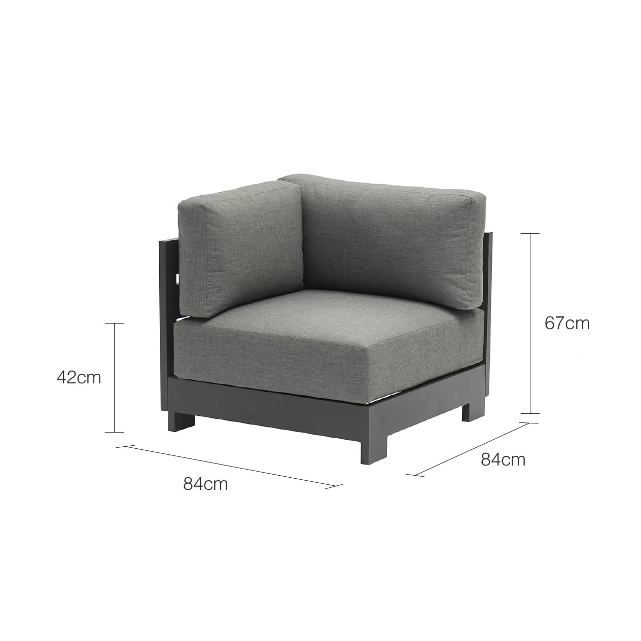 Skyline Outdoor Aluminium Corner Lounge - Image 10