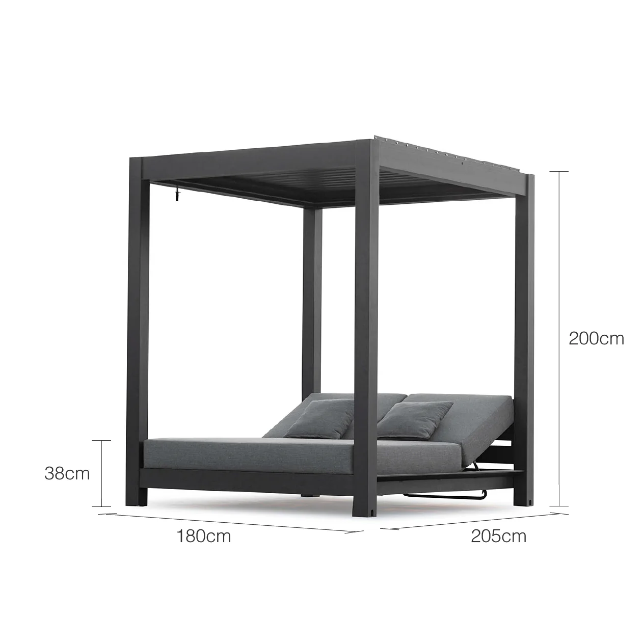 Skyline Outdoor Aluminium Daybed - Image 6