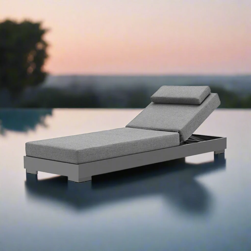 Skyline Outdoor Aluminium Sun Lounger - Image 9