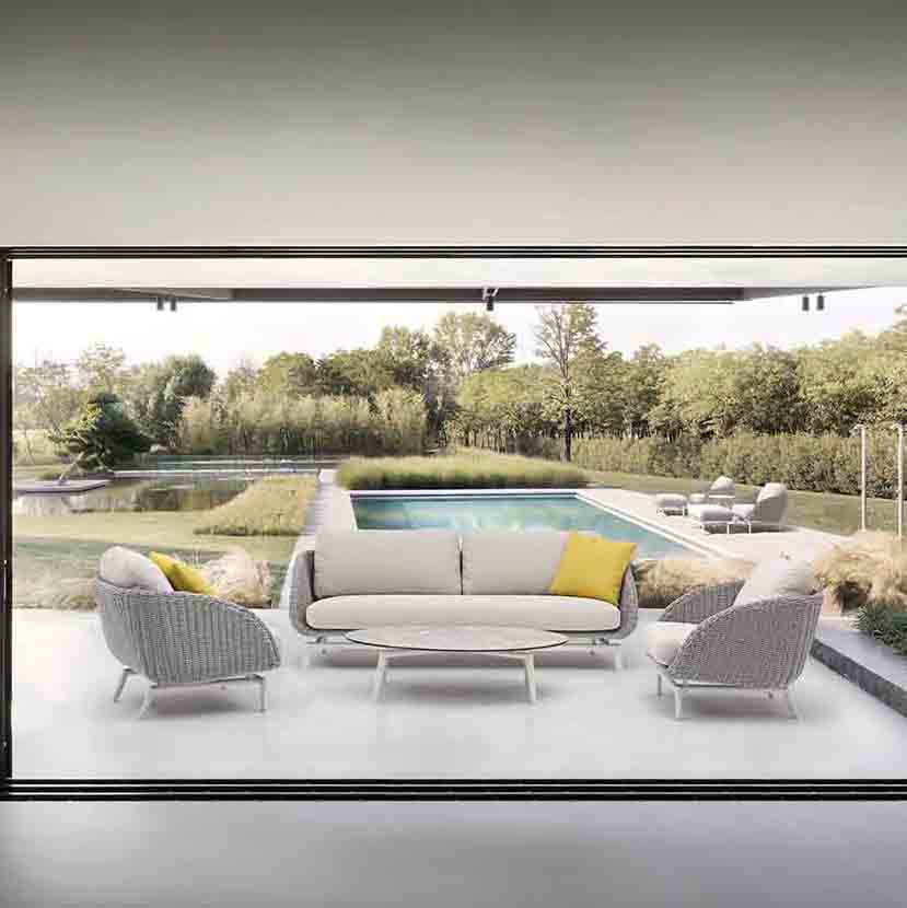 Sorrento Outdoor 5 Seater Lounge Setting With Coffee Table - Image 2