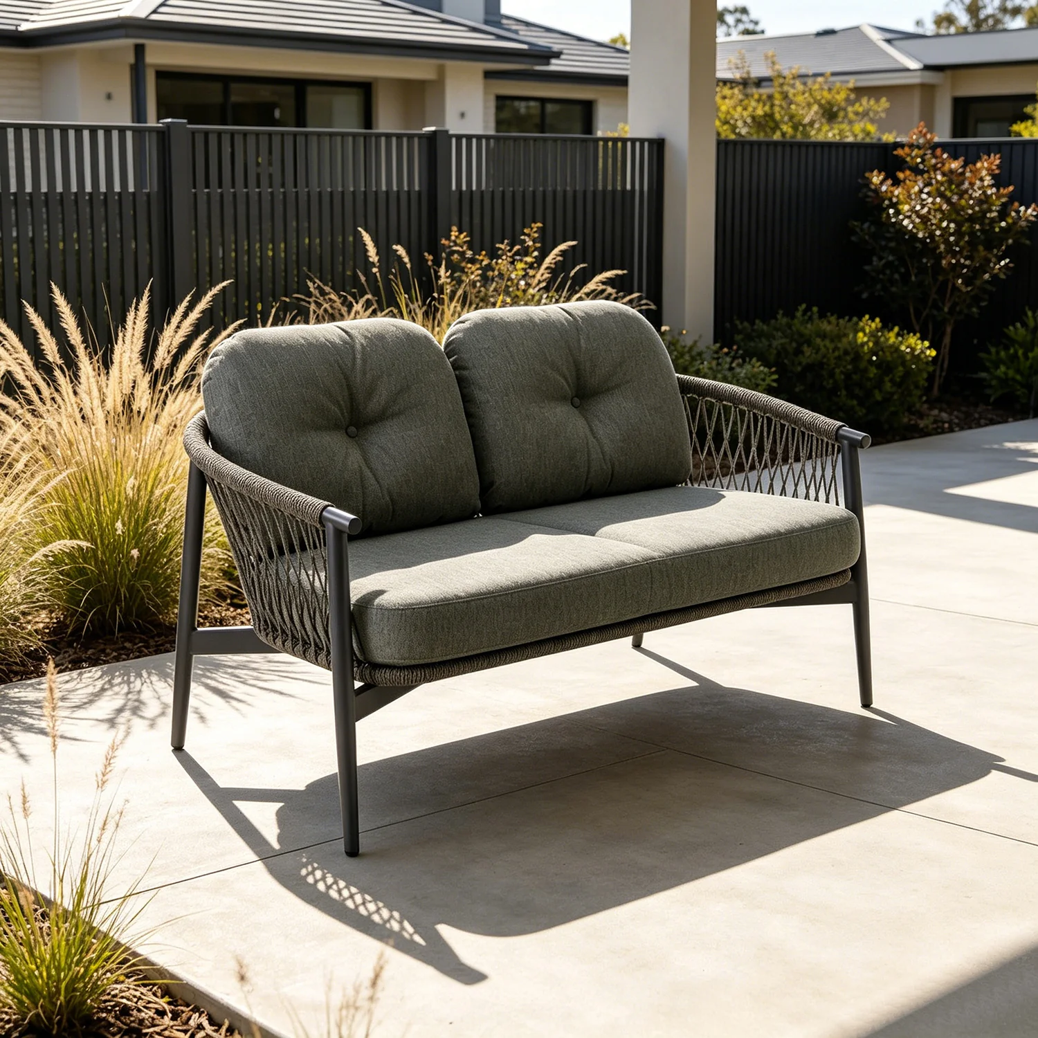 Strand Rope Outdoor 2 Seater Lounge - Image 2