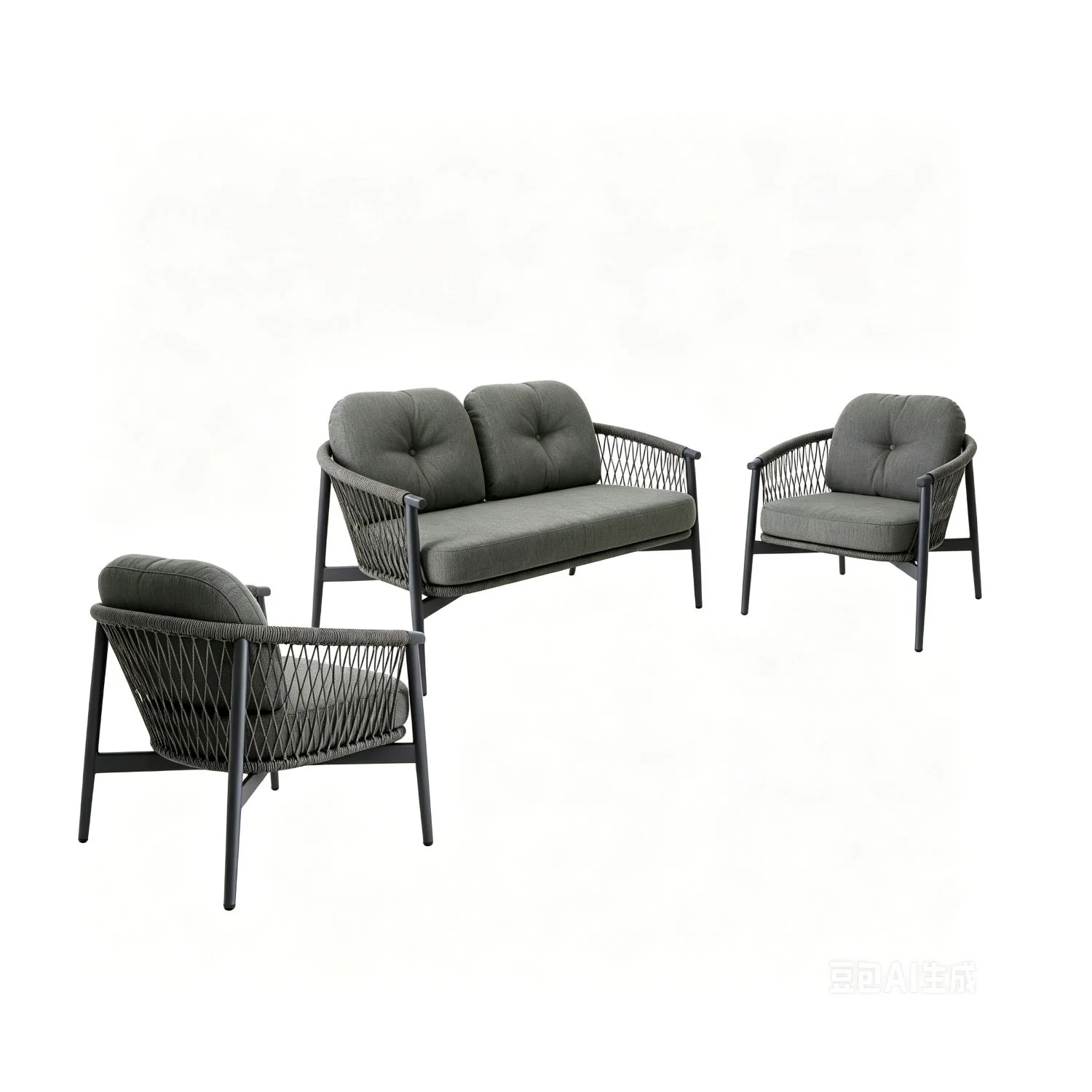 Strand Rope Outdoor 4 Seater Lounge - Image 4