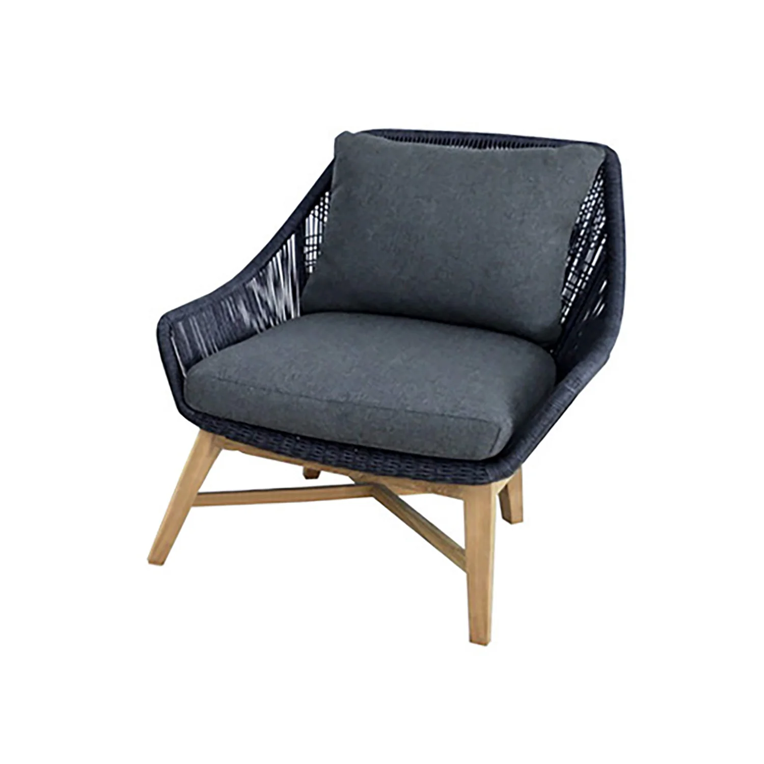 String Teak Outdoor Armchair - Image 2
