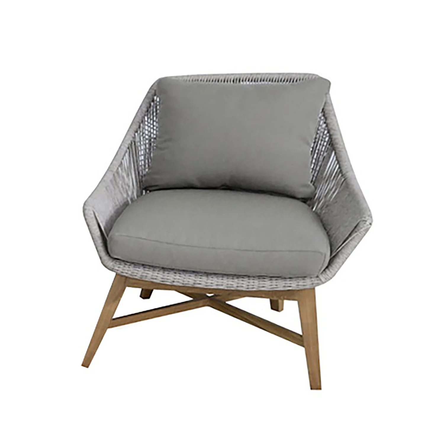 String Teak Outdoor Armchair - Image 3