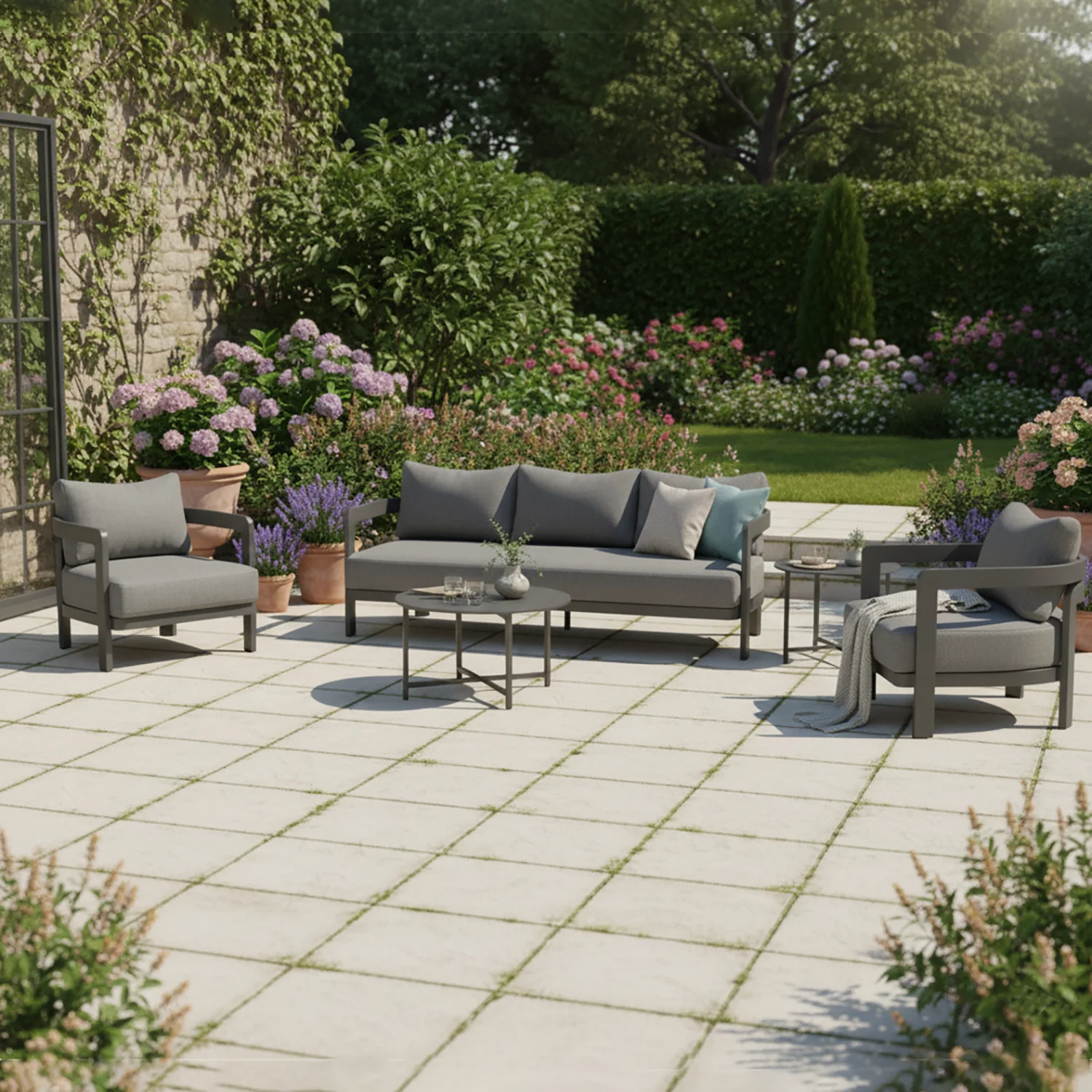 Tampa 5 Seater Aluminium Outdoor Lounge - Image 2