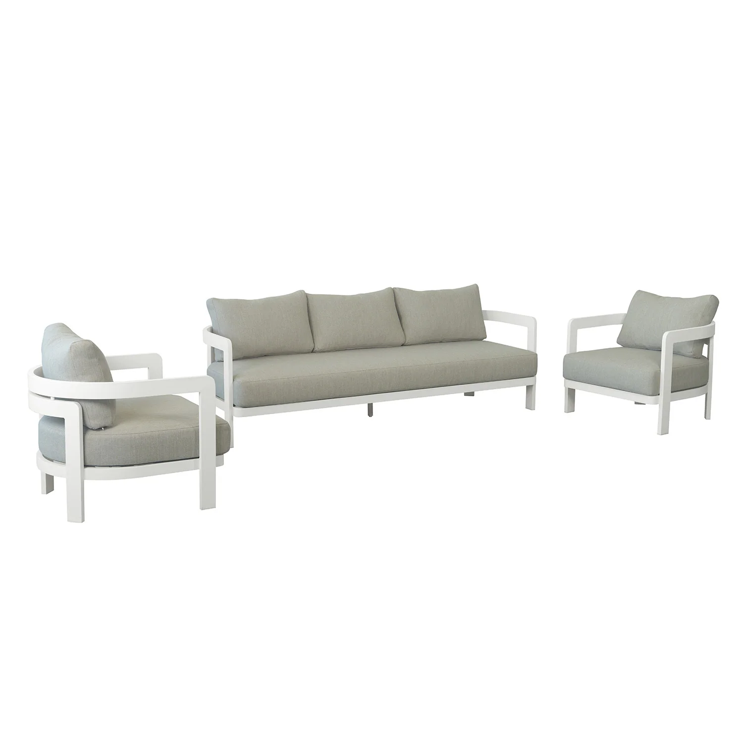 Tampa 5 Seater Aluminium Outdoor Lounge - Image 4