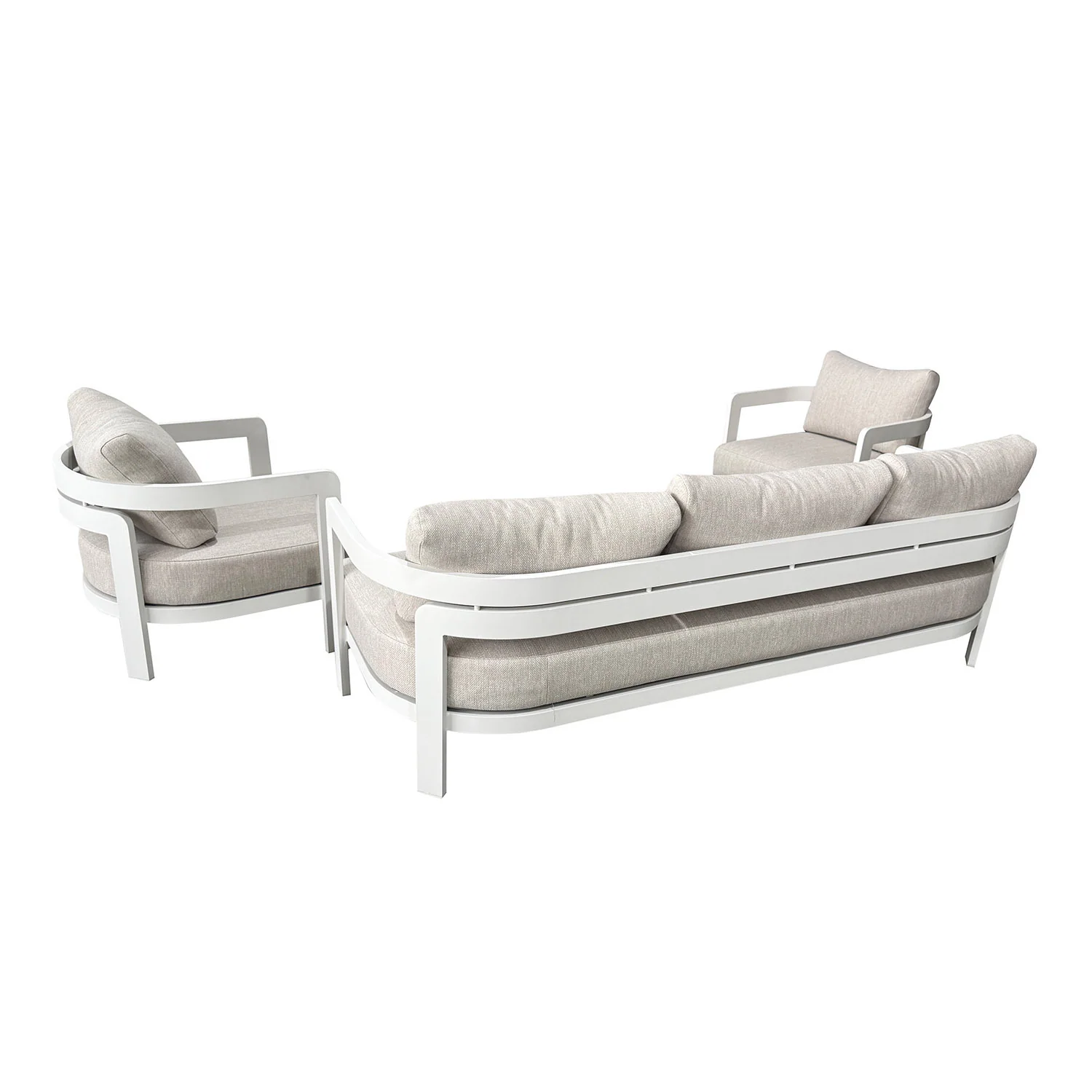 Tampa 5 Seater Aluminium Outdoor Lounge - Image 8