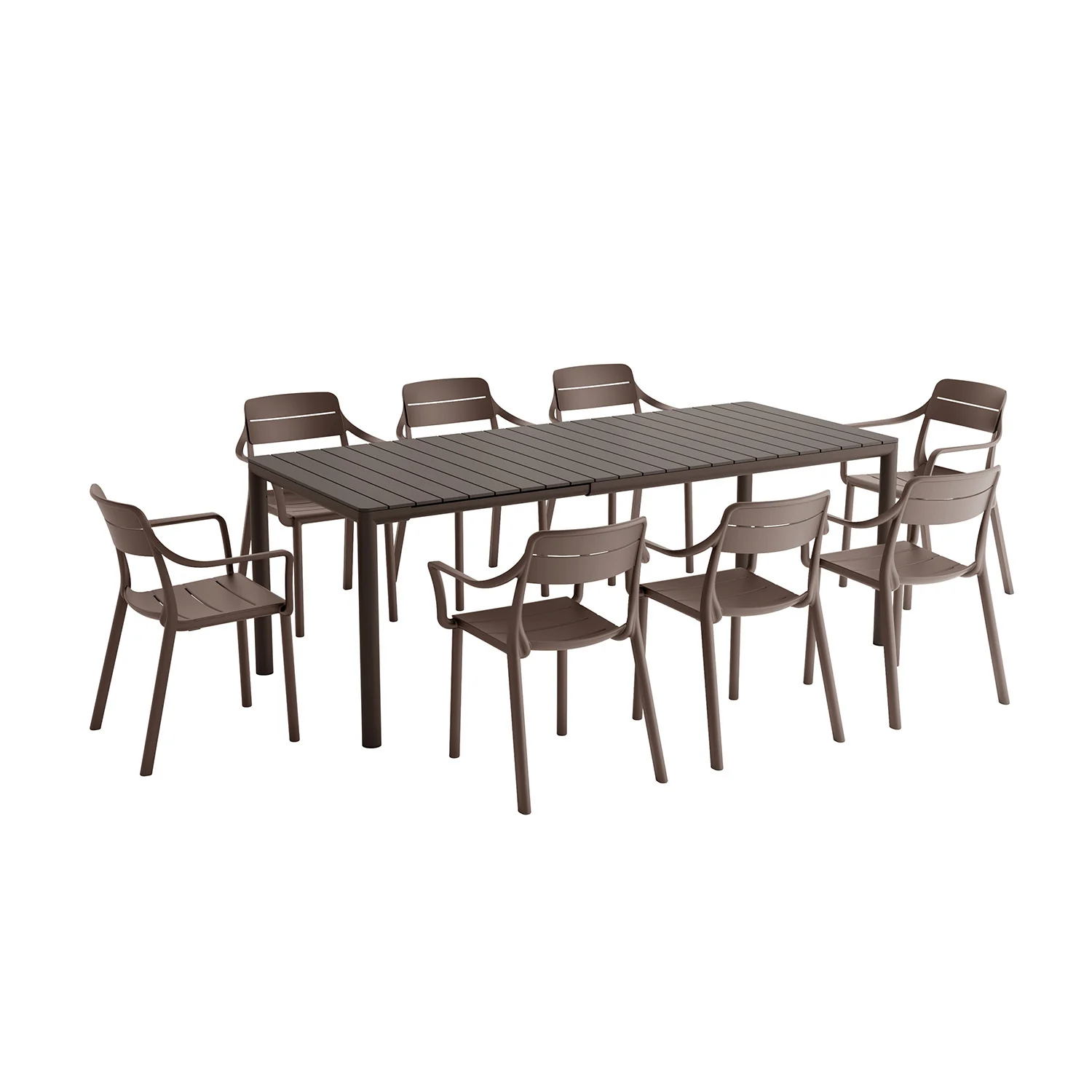 Nardi Tevere Table Cassia Armchair Outdoor Dining Setting - Image 4