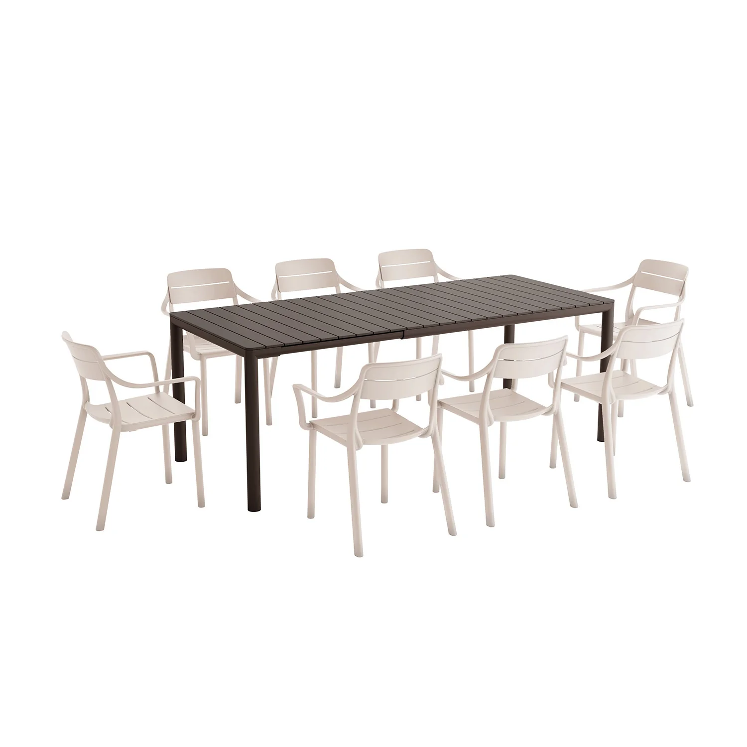Nardi Tevere Table Cassia Armchair Outdoor Dining Setting - Image 5
