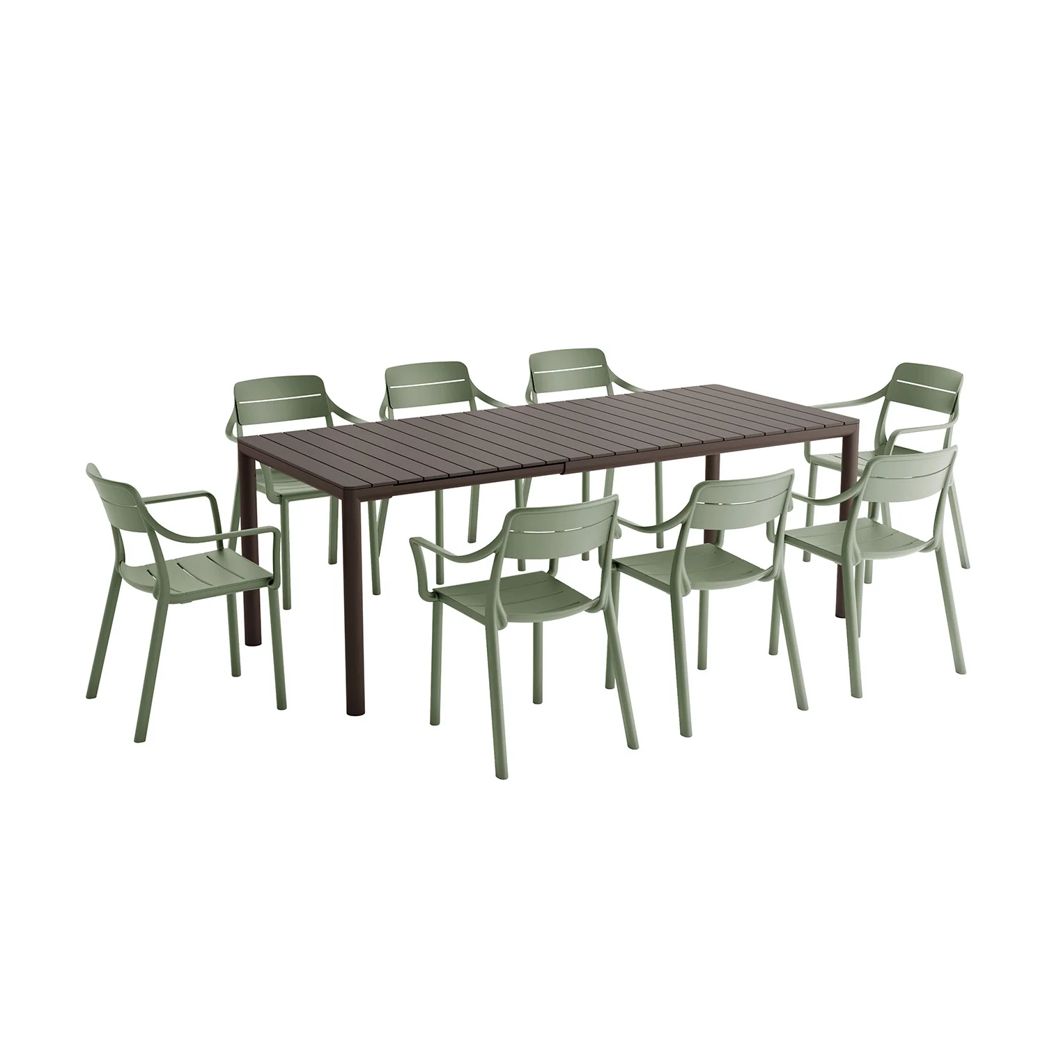 Nardi Tevere Table Cassia Armchair Outdoor Dining Setting - Image 6