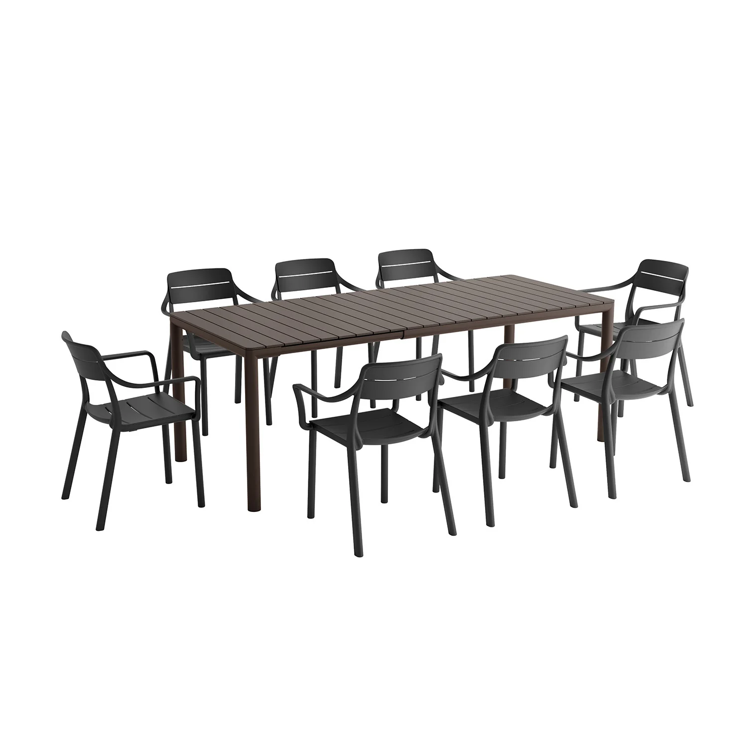 Nardi Tevere Table Cassia Armchair Outdoor Dining Setting - Image 7