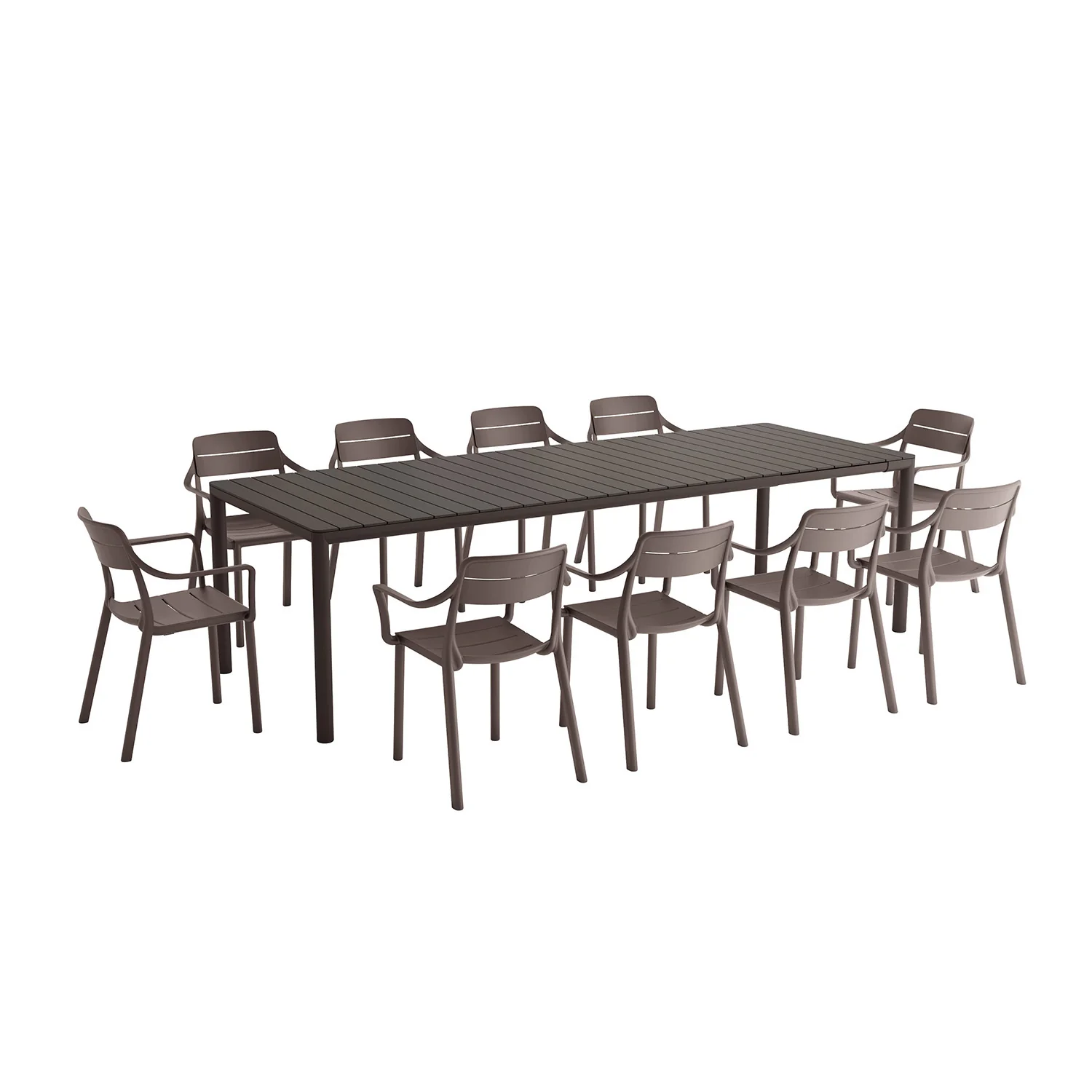 Nardi Tevere 211 CM Table Cassia Armchair Outdoor Dining Setting
