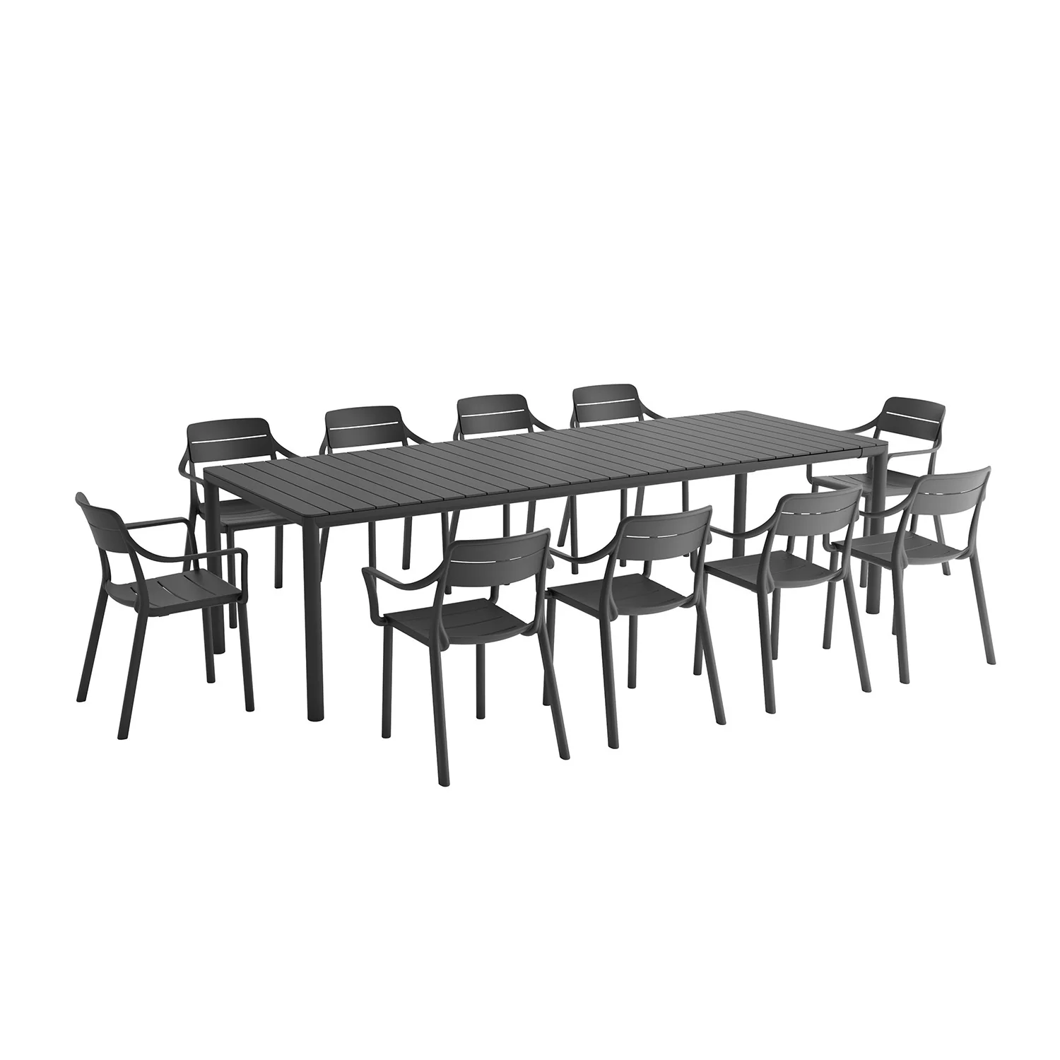 Nardi Tevere 211 CM Table Cassia Armchair Outdoor Dining Setting - Image 10