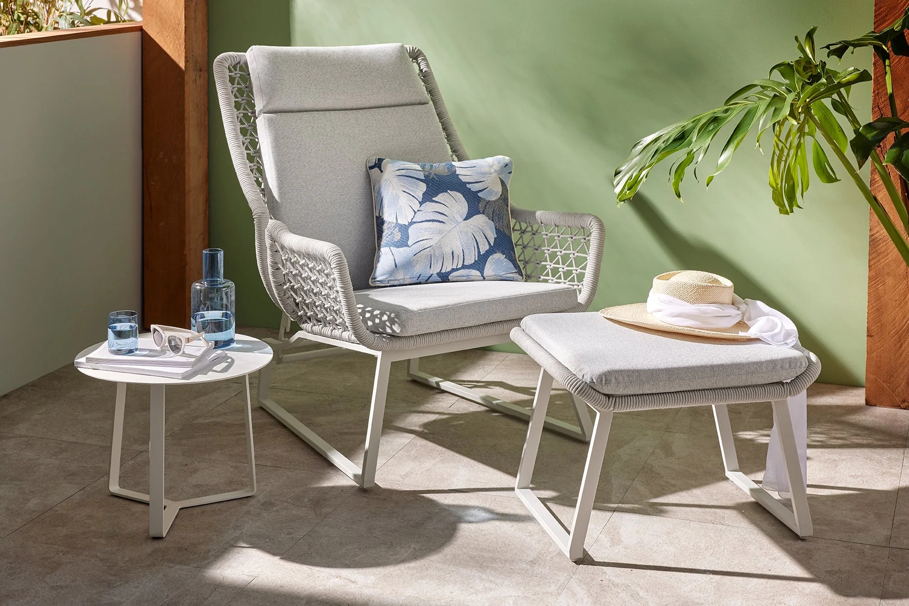 Torino Outdoor Rope Recliner Leisure Chair - Image 6