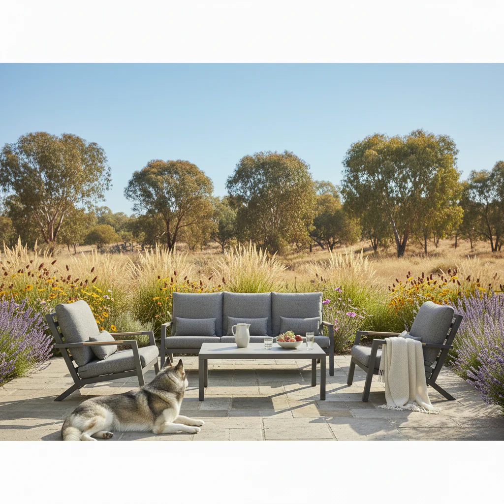 Toronto 3 Seater Outdoor Aluminium Lounge - Image 2