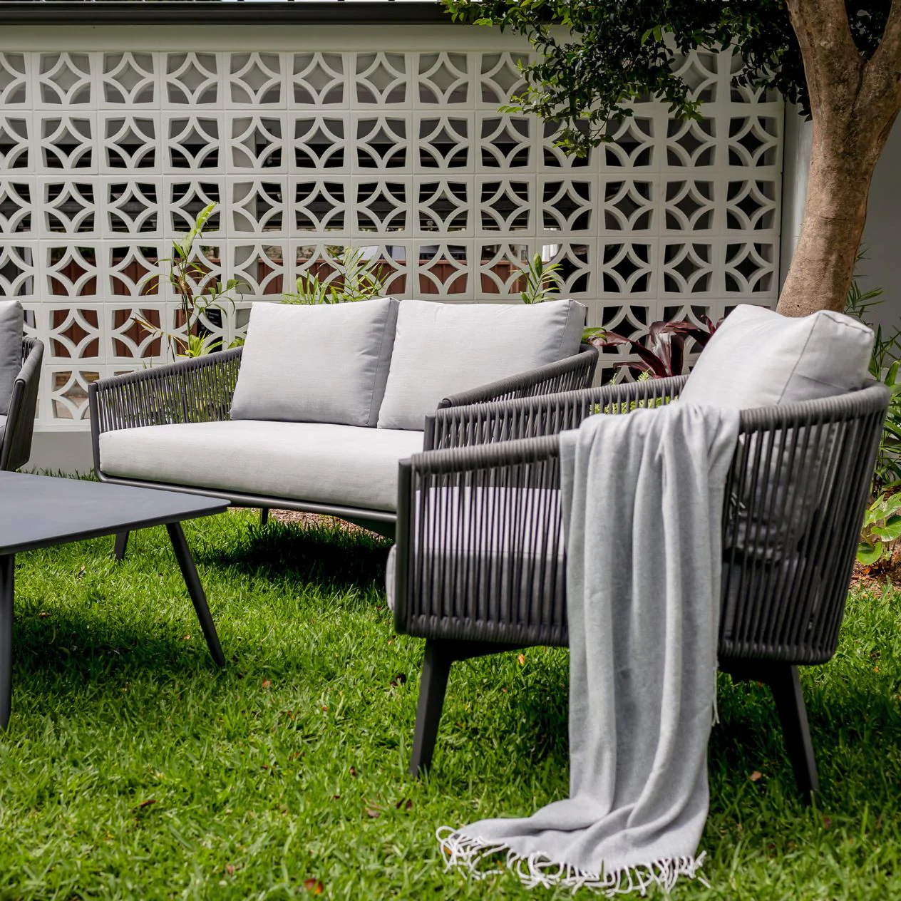Truro 4 Seater Outdoor Rope Lounge - Image 14