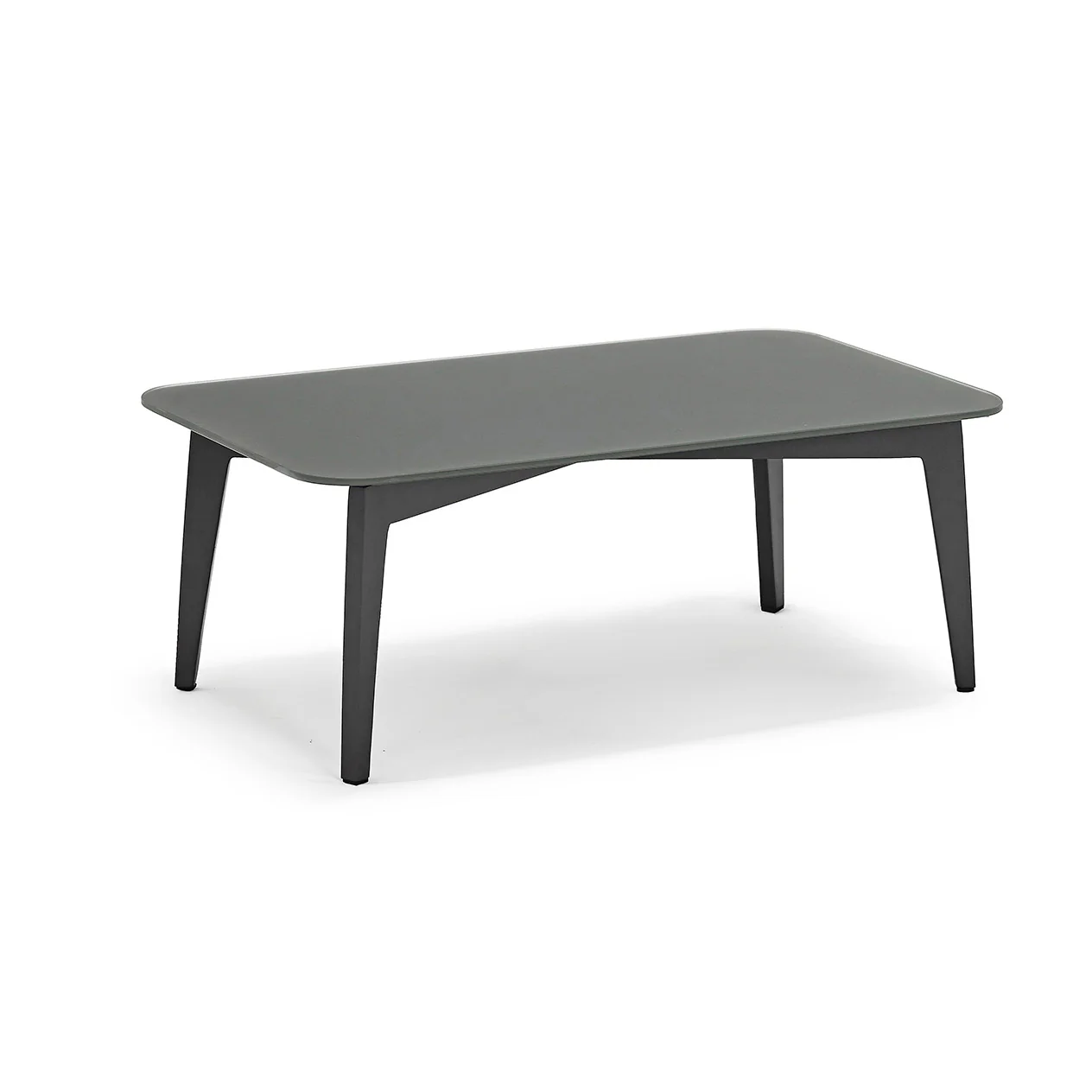 Truro Outdoor Coffee Table with Glass Top 90 cm