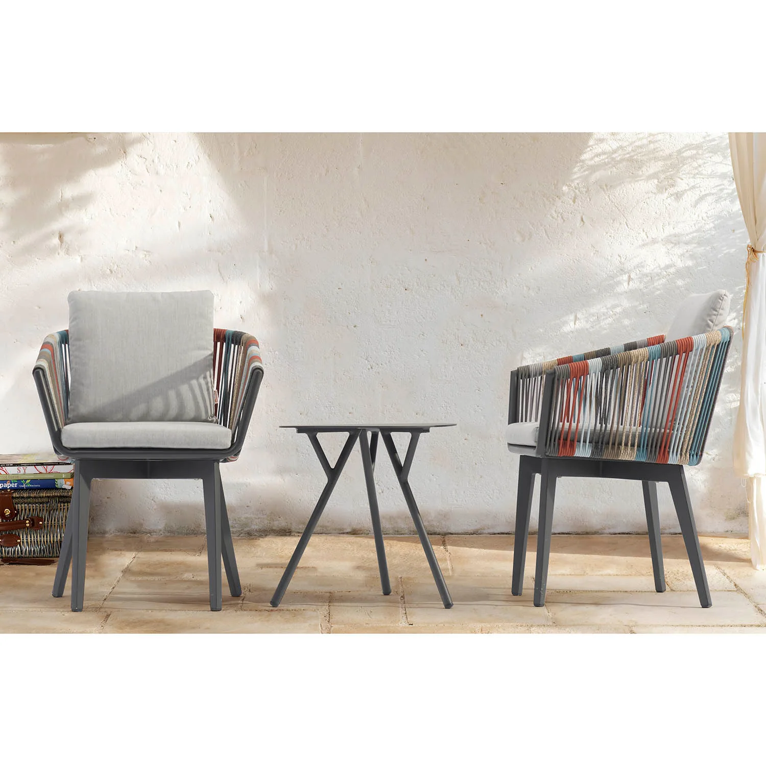 Truro Outdoor Rope Dining Chair - Image 2