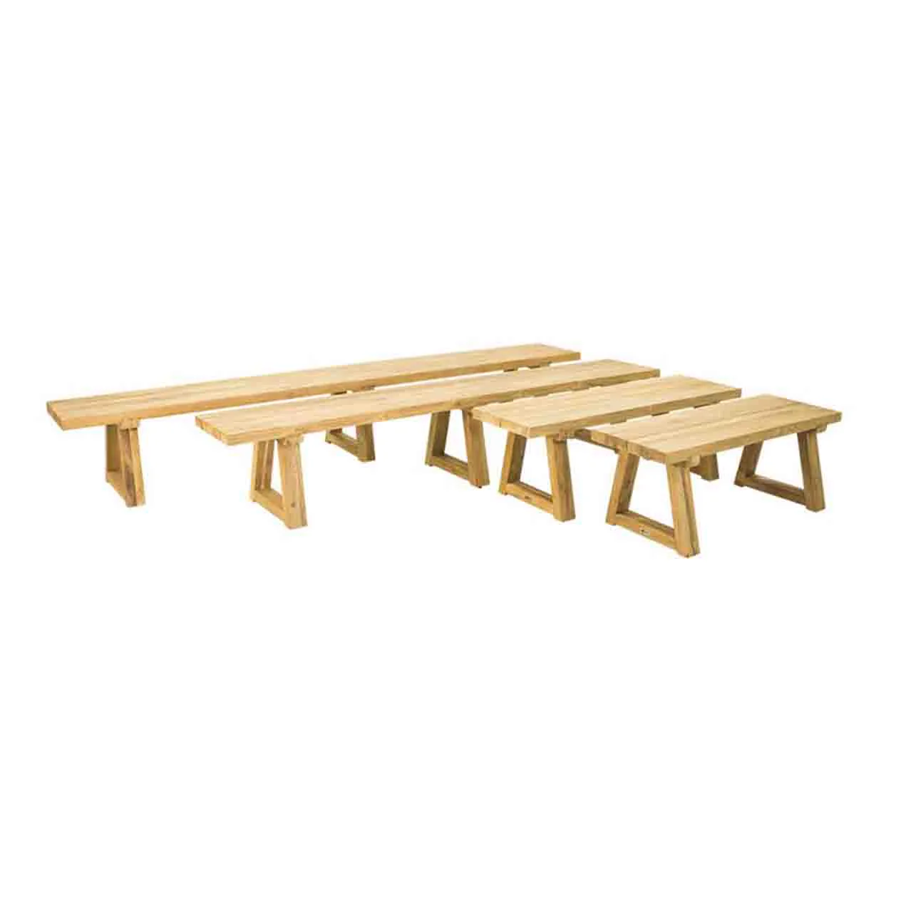Valley Outdoor Recycled Teak Bench 250 cm - Image 4